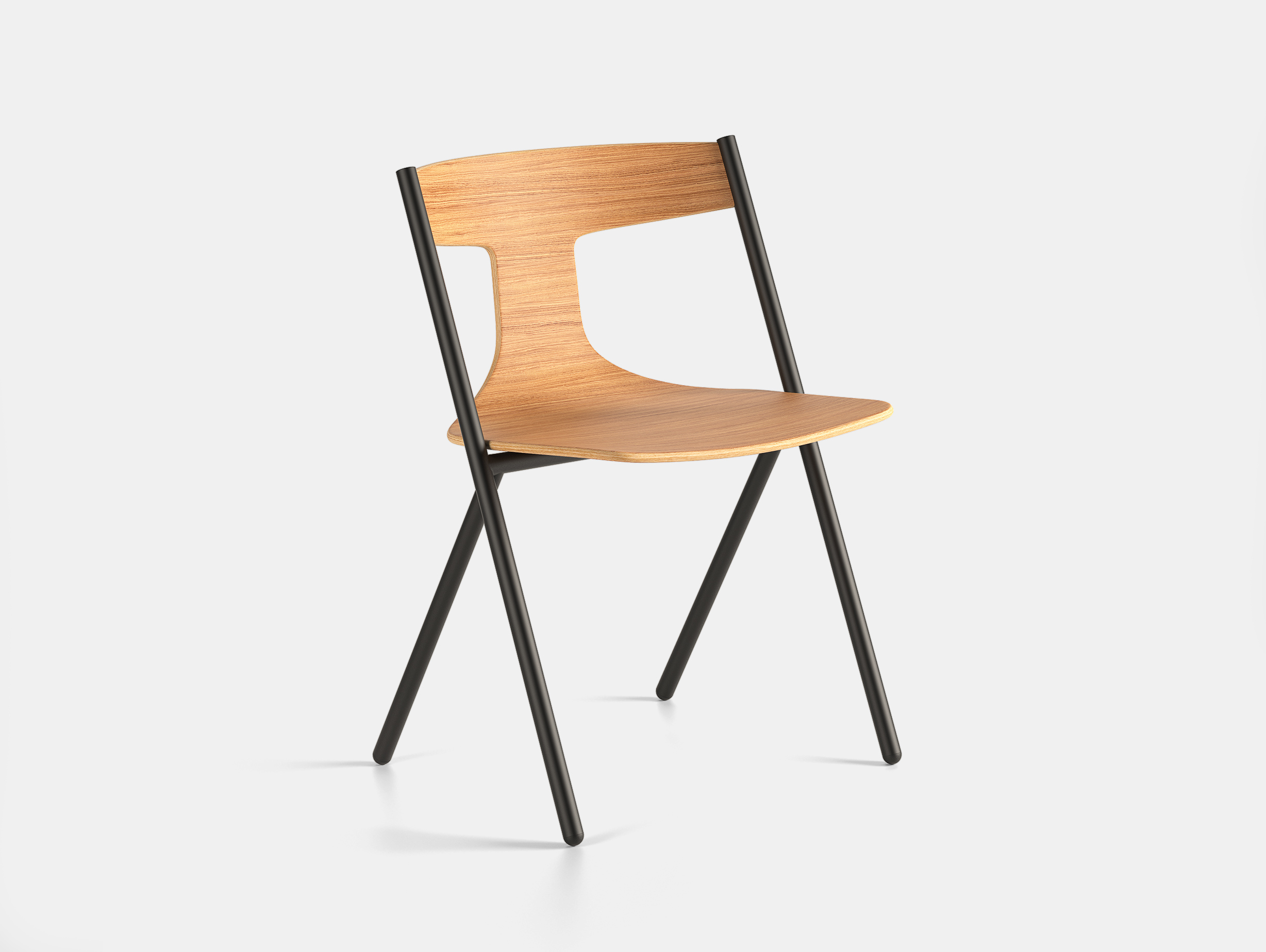 Viccarbe Quadra Chair Oak Black