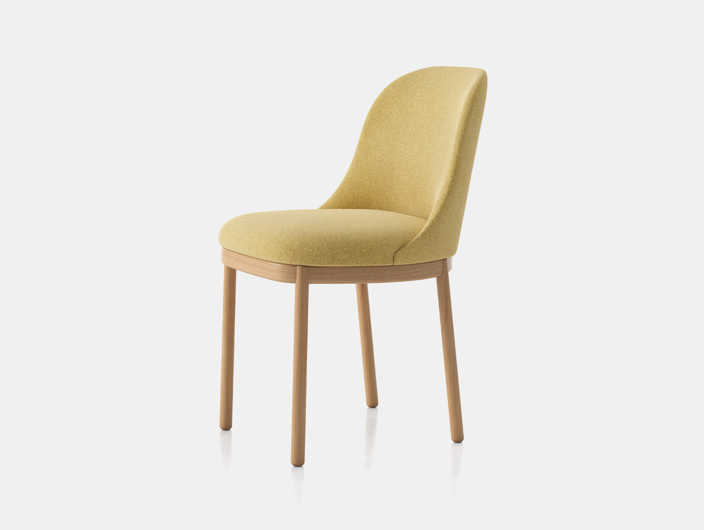 Viccarbe jaime hayon aleta chair wood legs yellow