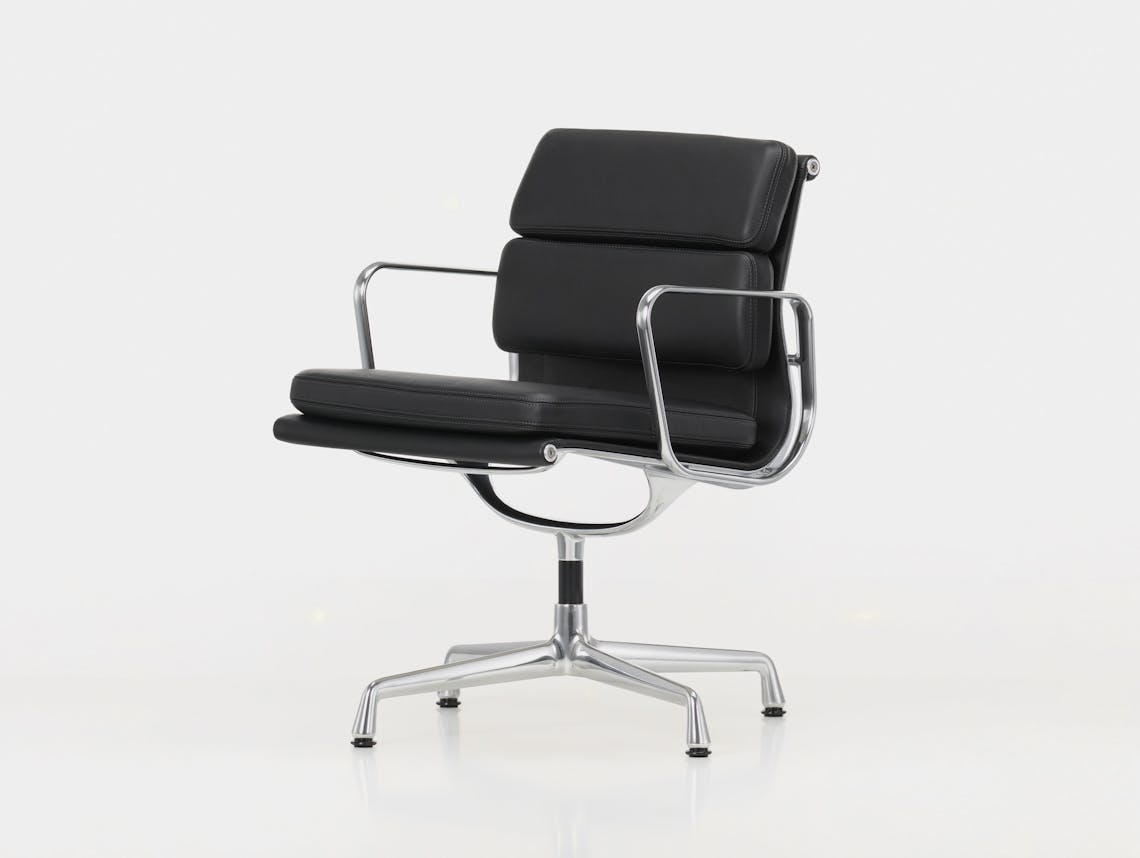 Vitra EA208 Soft Pad Group Chair polished alu black