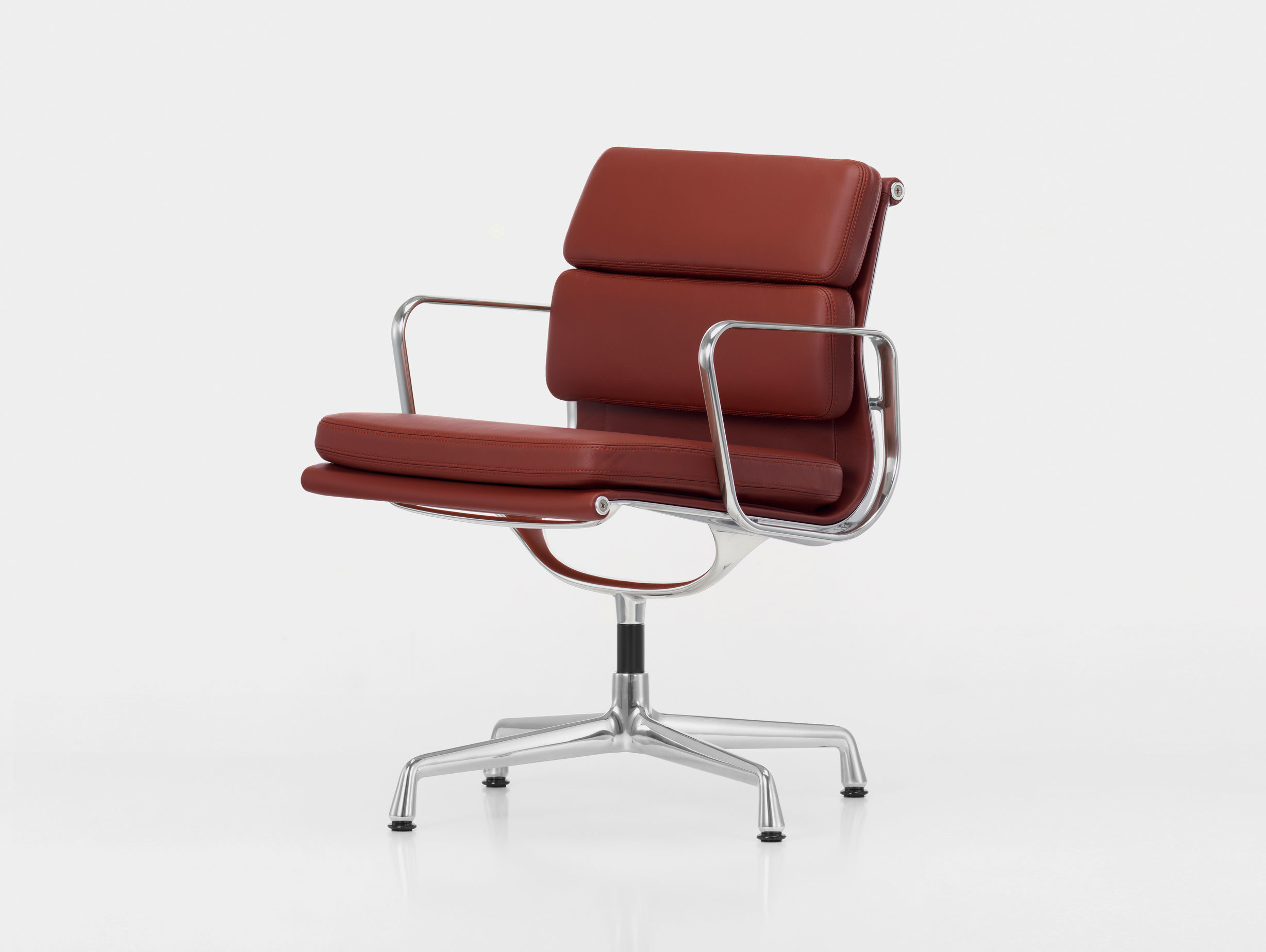 Vitra EA208 Soft Pad Group Chair polished alu brandy
