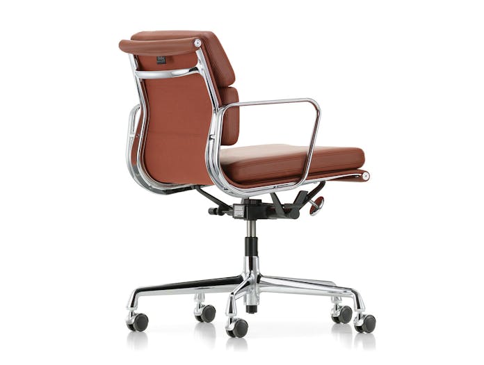 Vitra EA217 Soft Pad Group Chair polished alu brandy Eames back