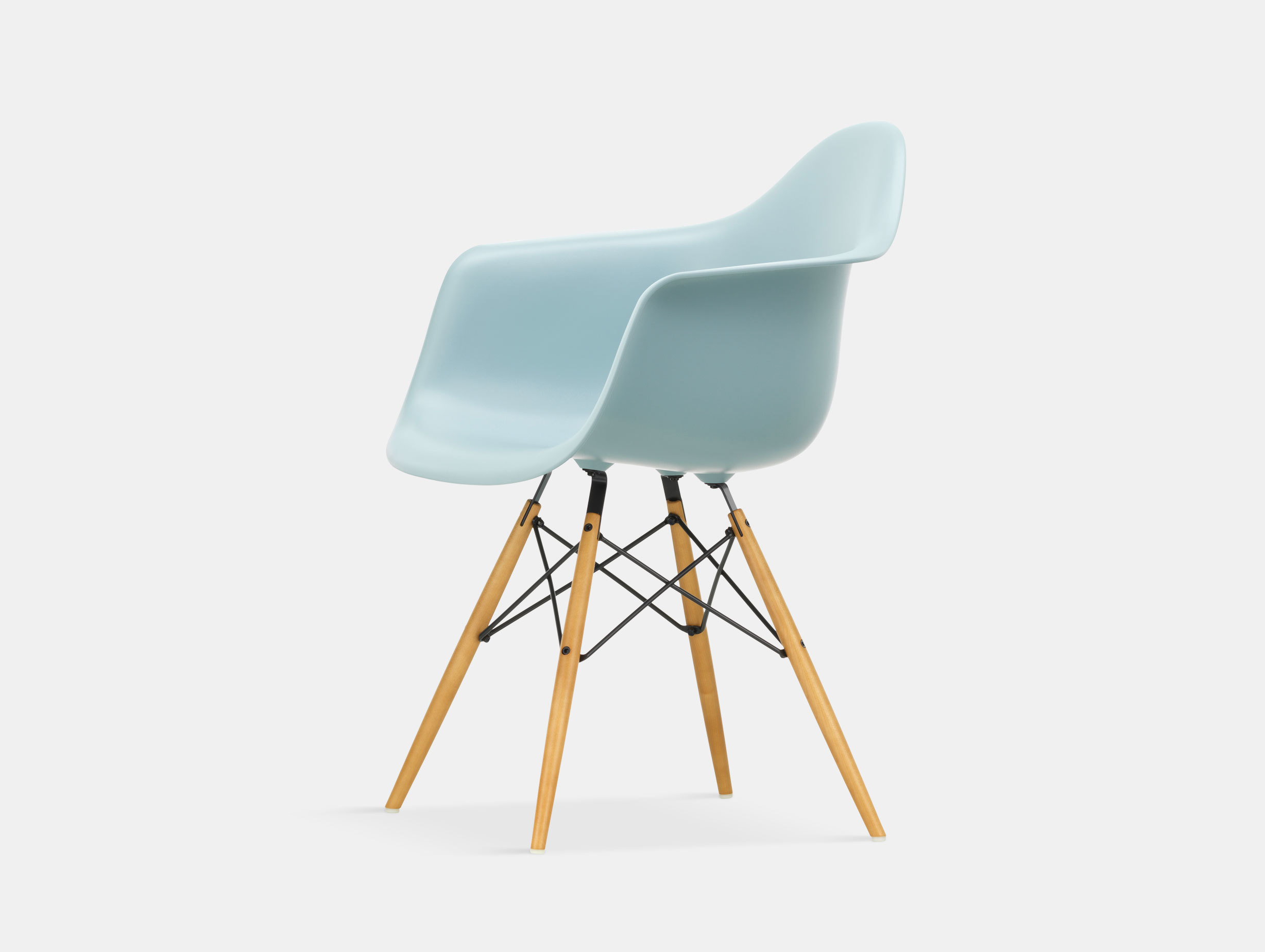 Molded shop plastic armchair