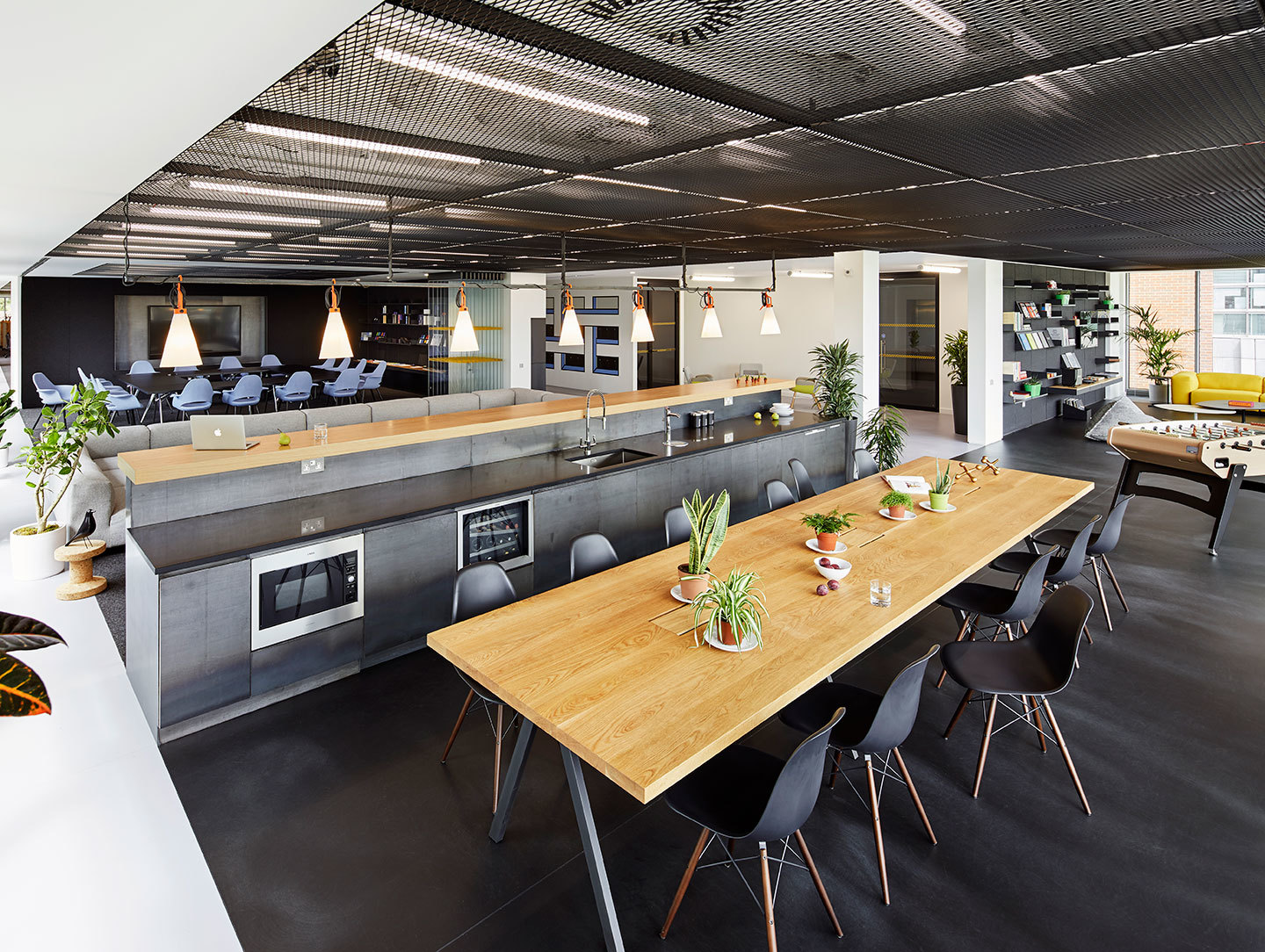 Vitra Eames Plastic Side Chairs kitchen