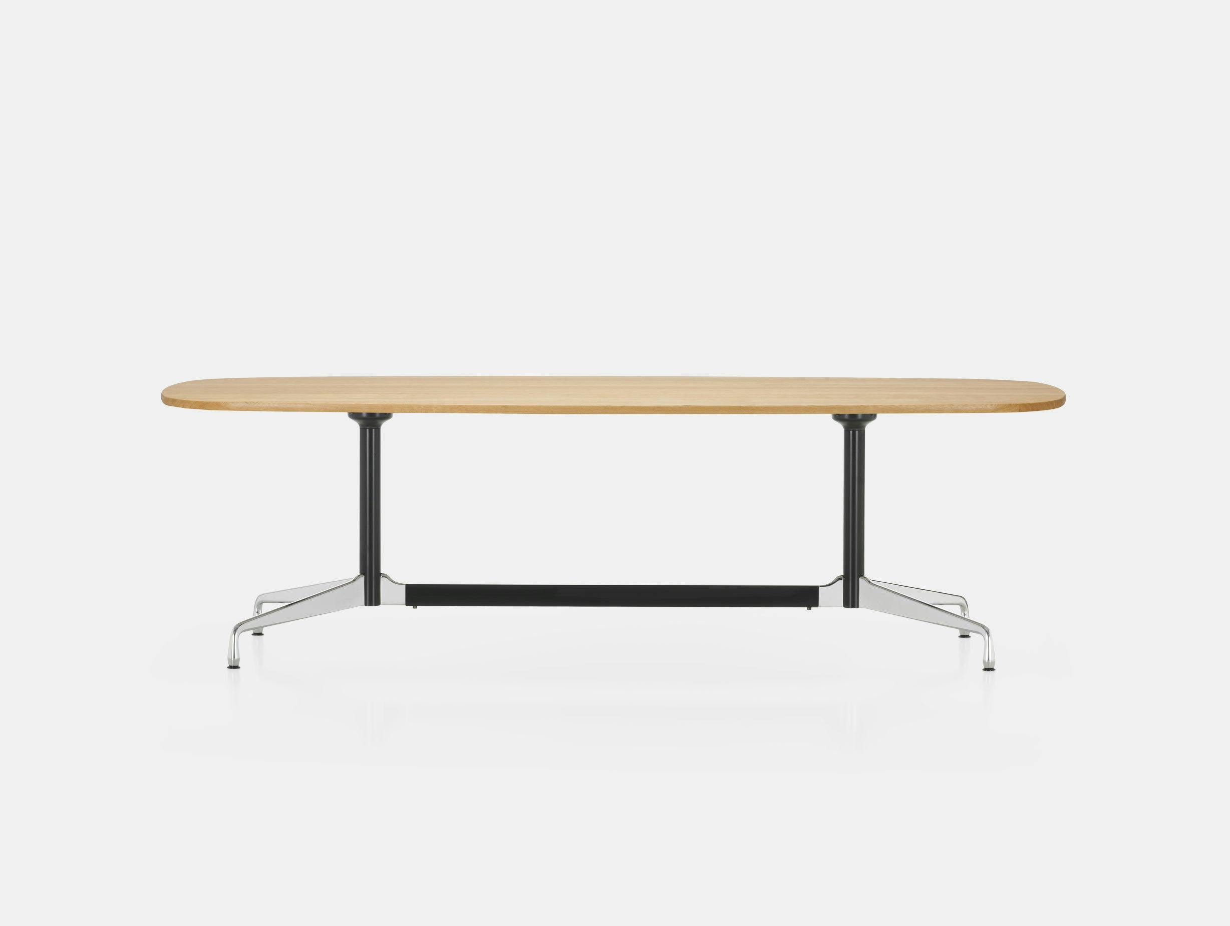Vitra Eames Segmented Table L 280 light oak chr b dk
