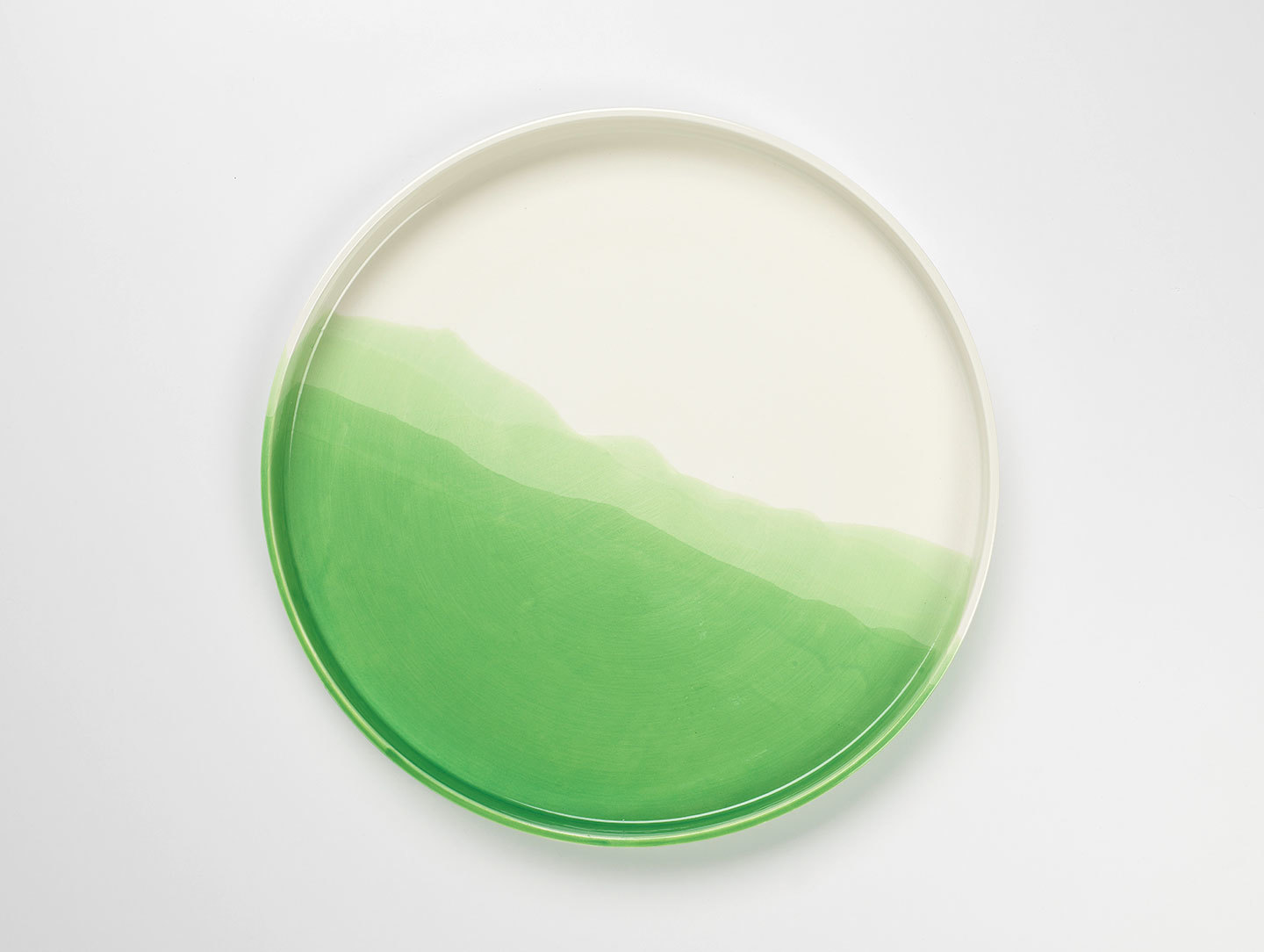 Vitra Herringbone Tray Green 2 Raw Edges