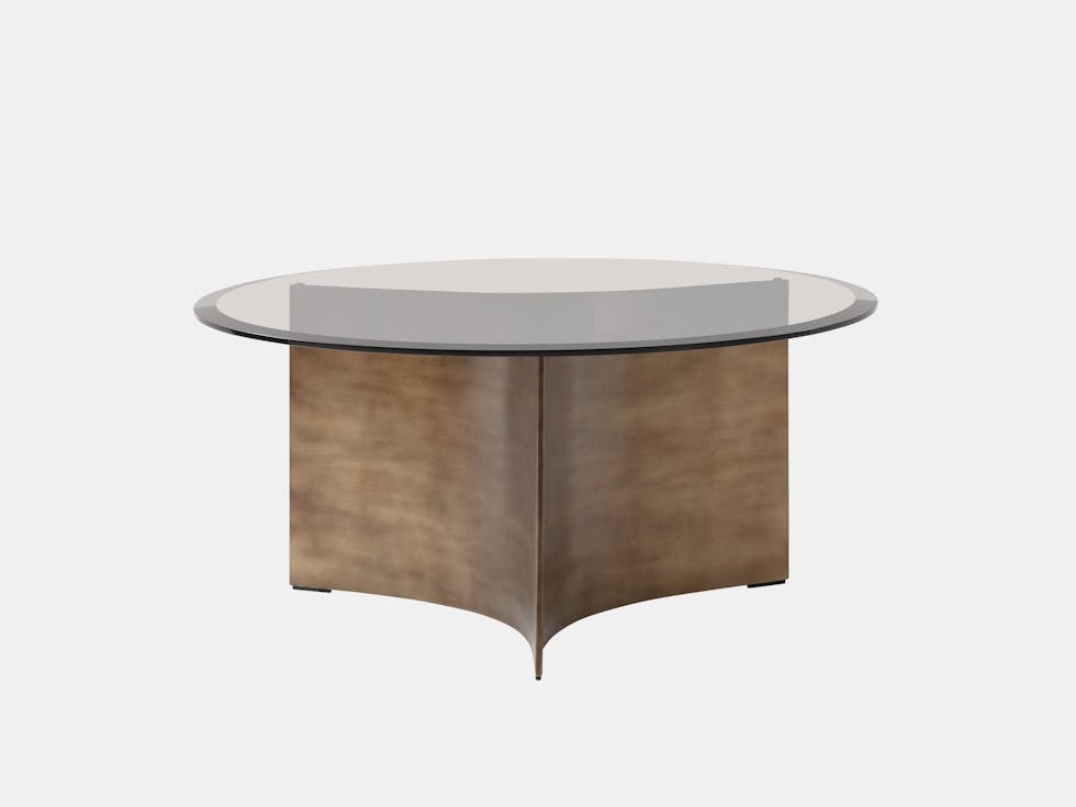 Wendelbo toan nguyen arc coffee table medium brass Wendelbo toan nguyen arc coffee table medium brass