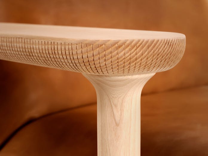 Zanat Igman Lounge Chair arm detail Harri Koskinen