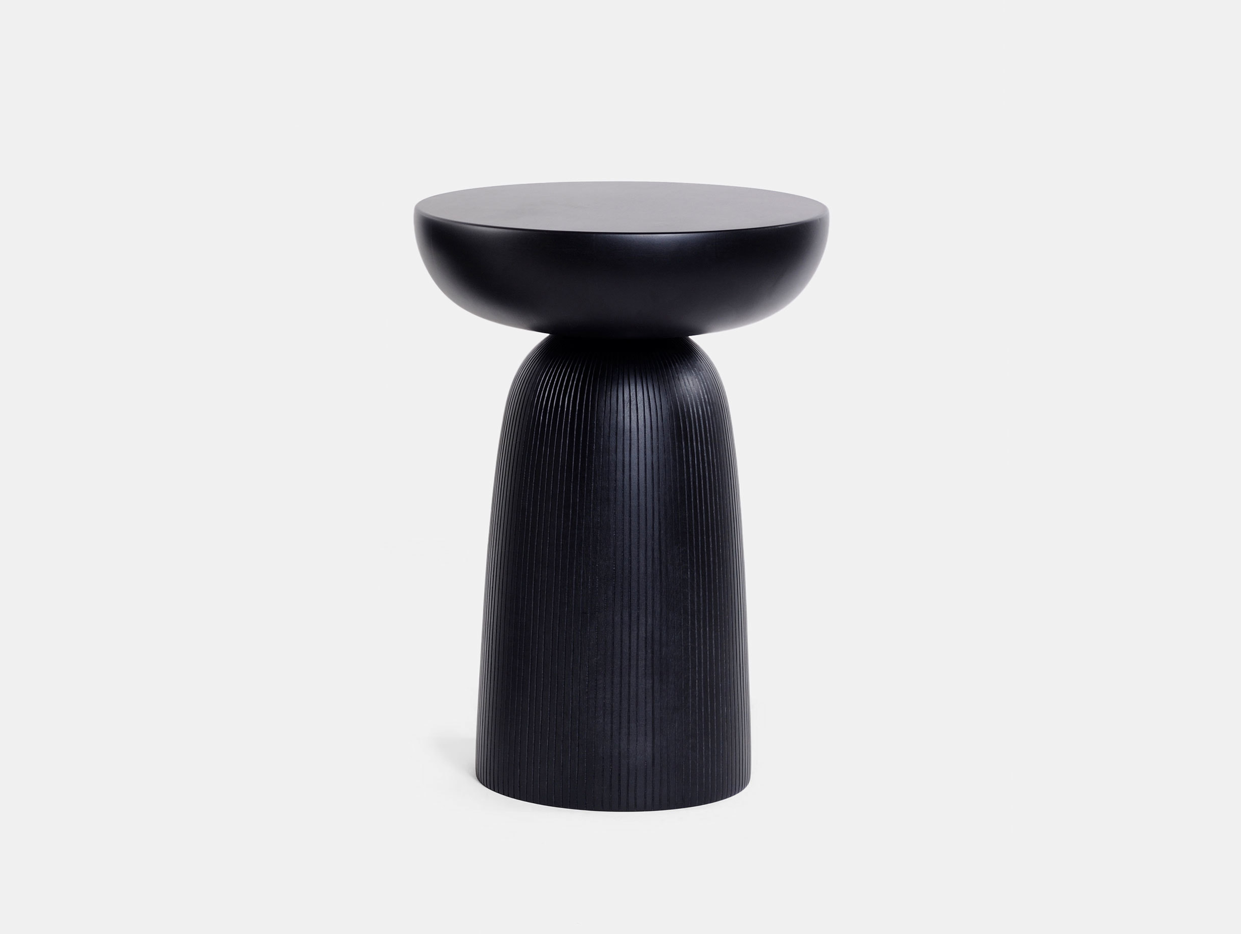 Zanat Nera Stool Maple Black with Full Base Lines Monica Forster