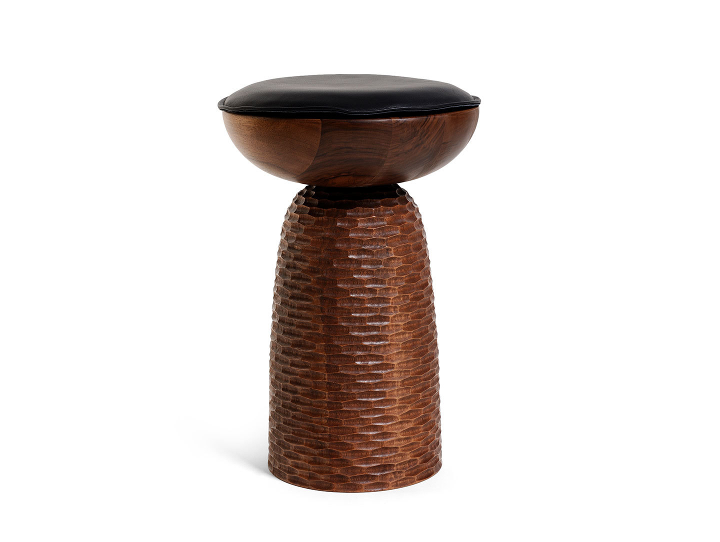 Zanat Nera Stool with seat cushion Monica Forster