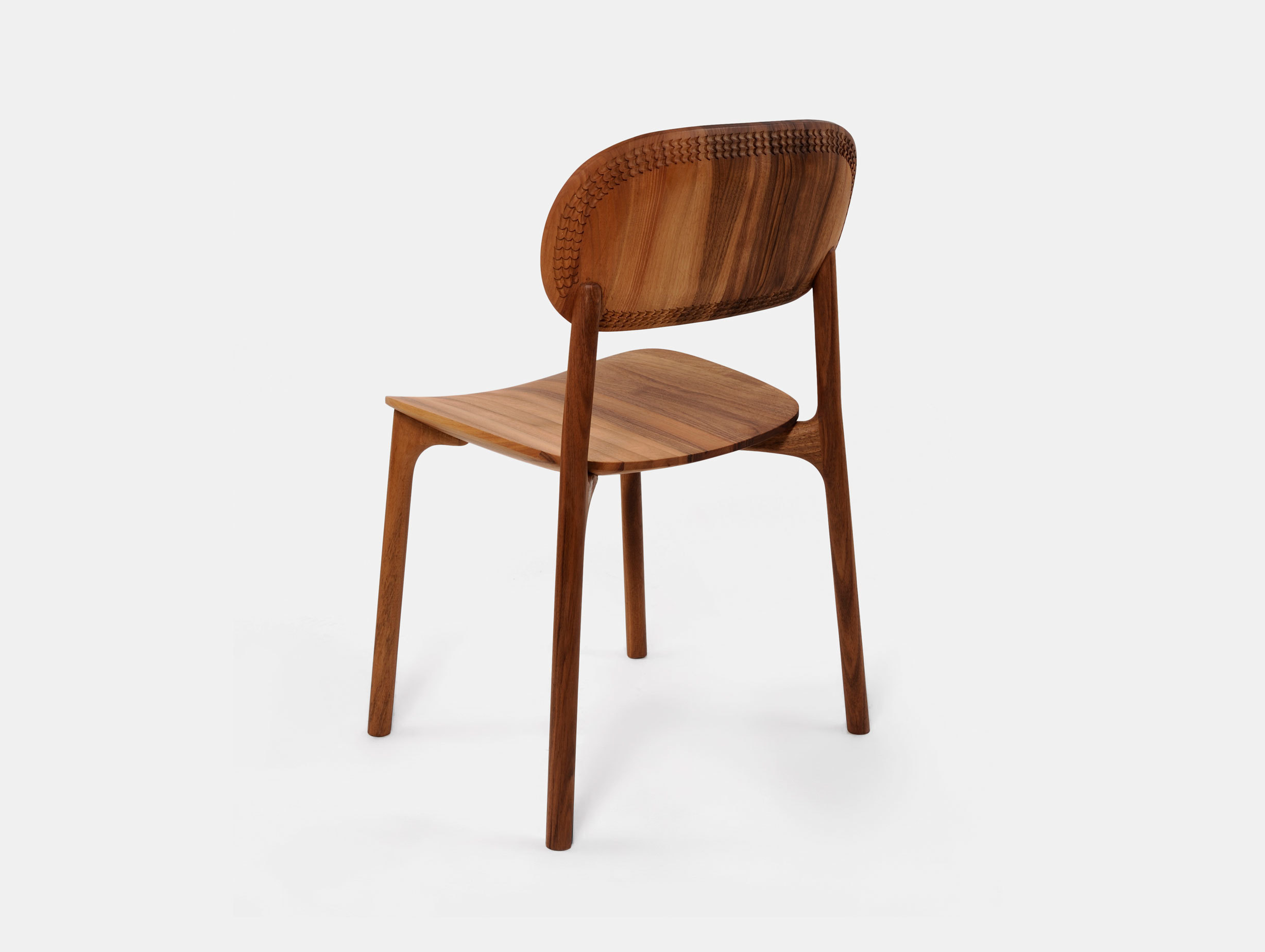 Zanat Unna Chair Walnut Oil with Reshma Edge III Monica Forster