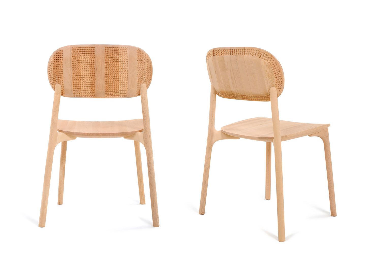 Zanat Unna Chairs Maple White Oil Monica Forster