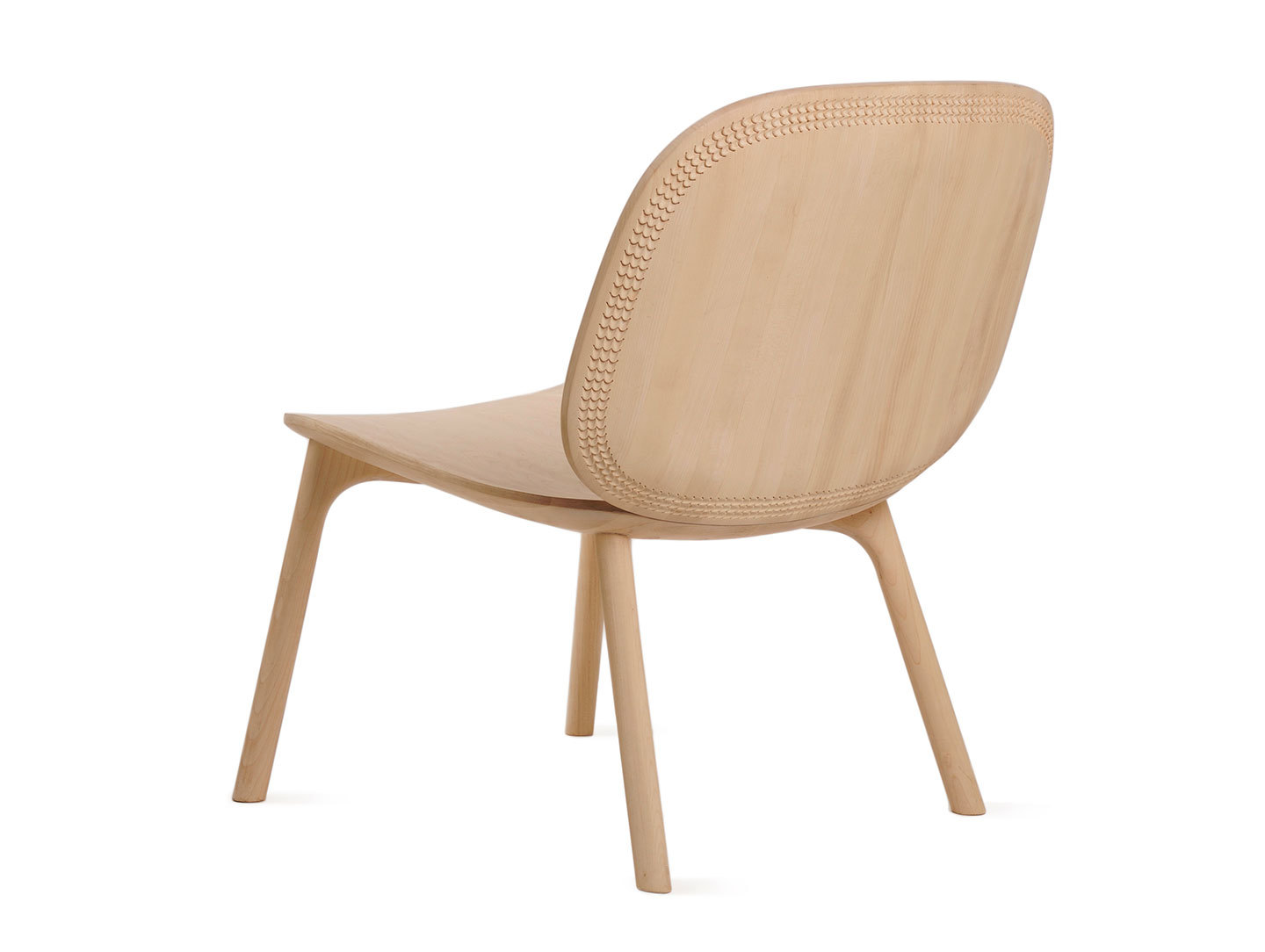 Zanat Unna Lounge Chair Maple White Oil back Monica Forster
