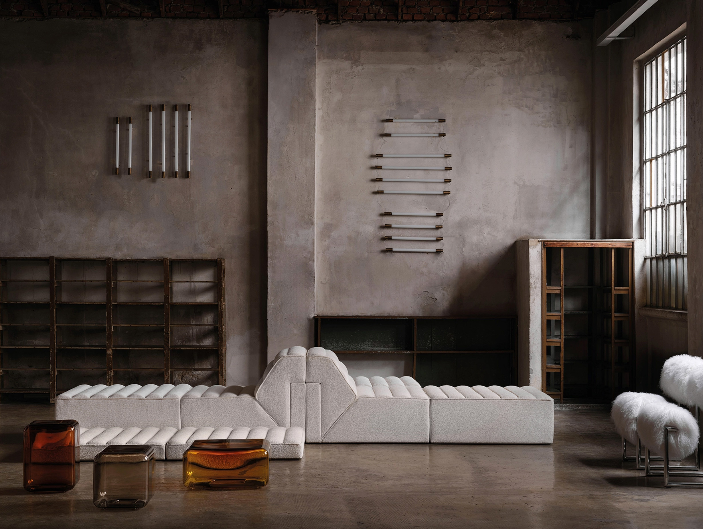 Acerbis claudio salocchi free system sofa modular lifestyle