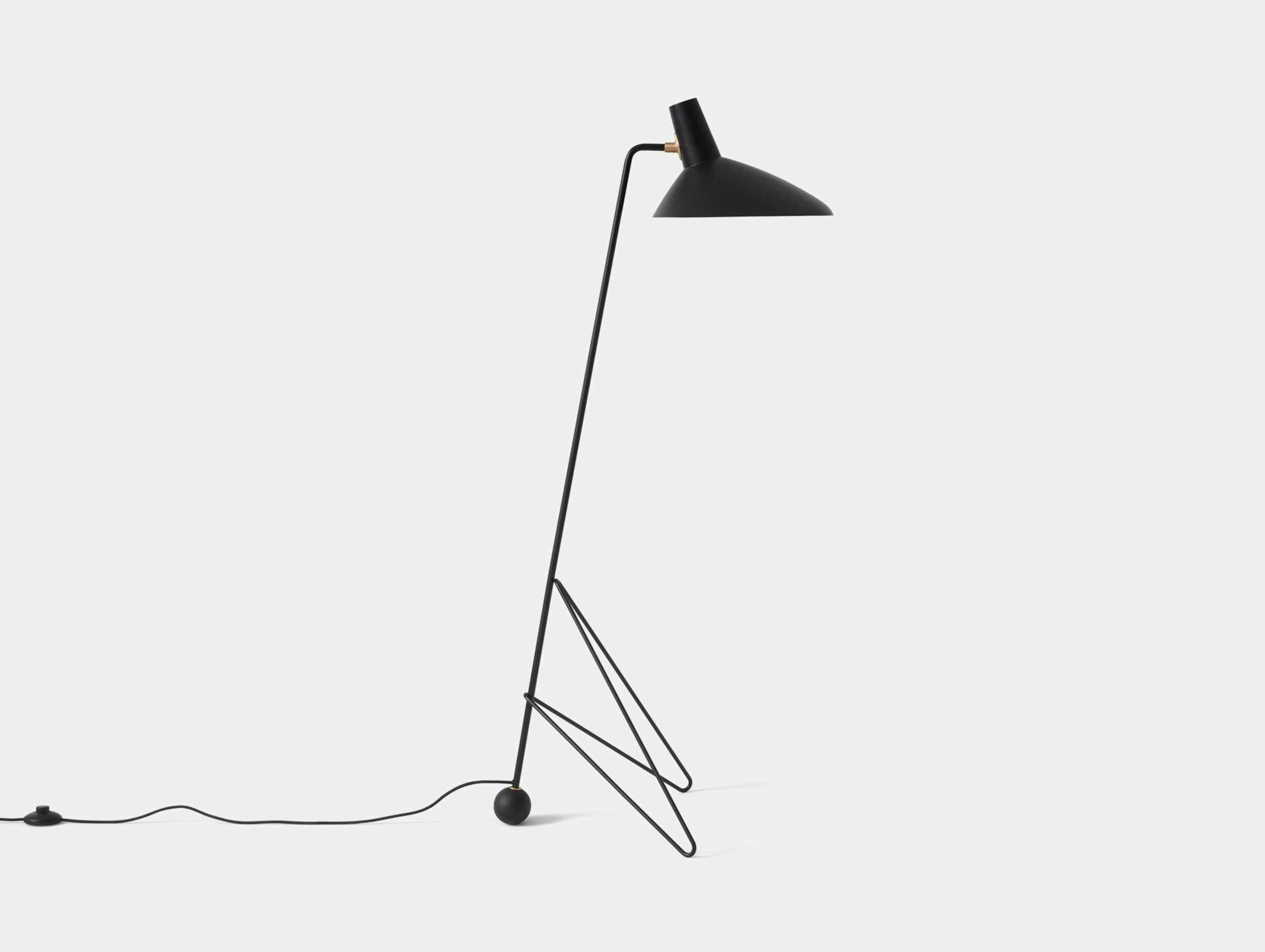 Tradition Hvidt Mølgaard Tripod HM8 Floor Lamp Black