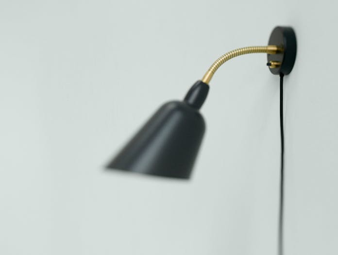 And tradition arne jacobsen bellevue wall light black lifestyle