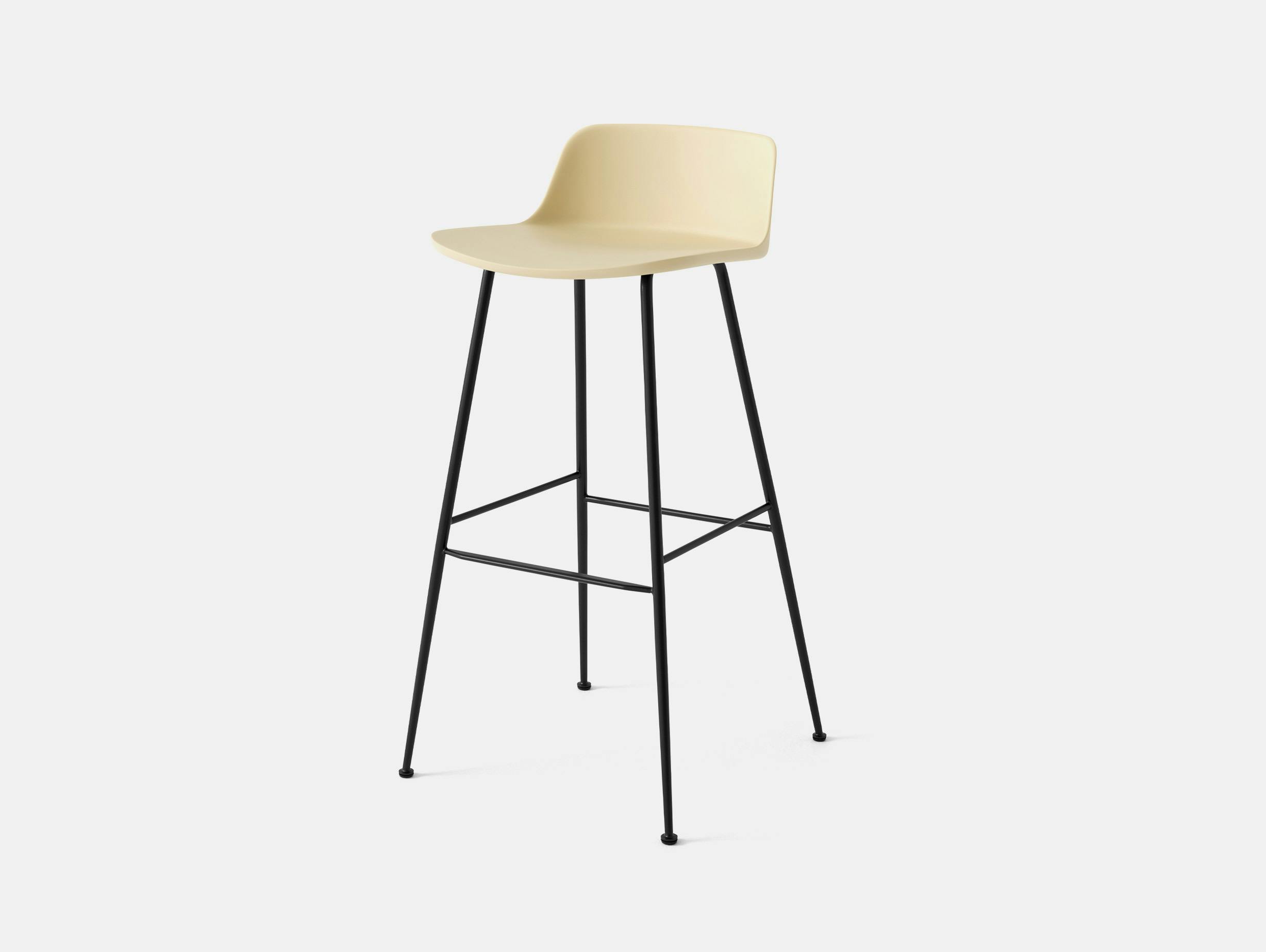 And tradition hee welling rely bar stool hw86 black base beige sand