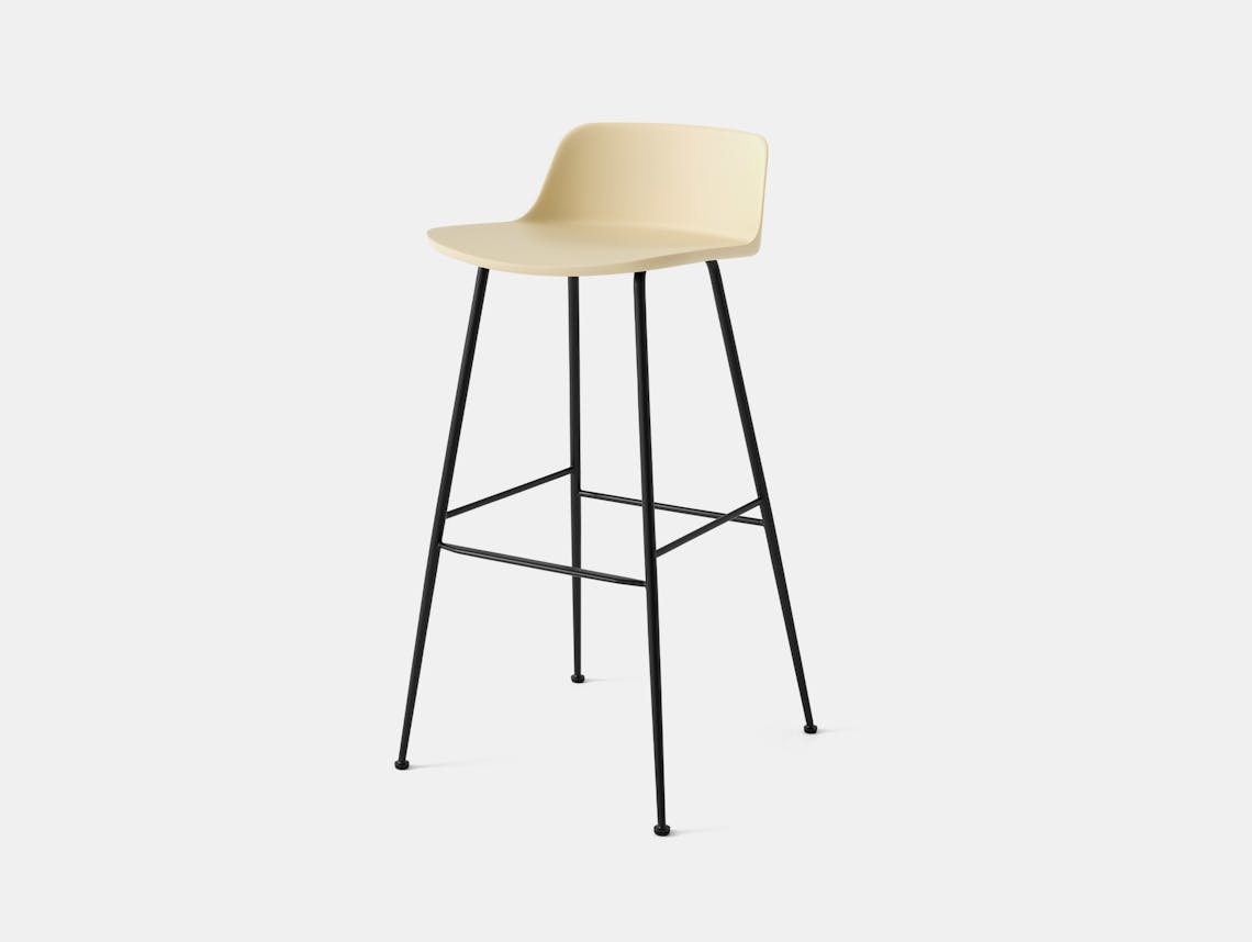 And tradition hee welling rely bar stool hw86 black base beige sand