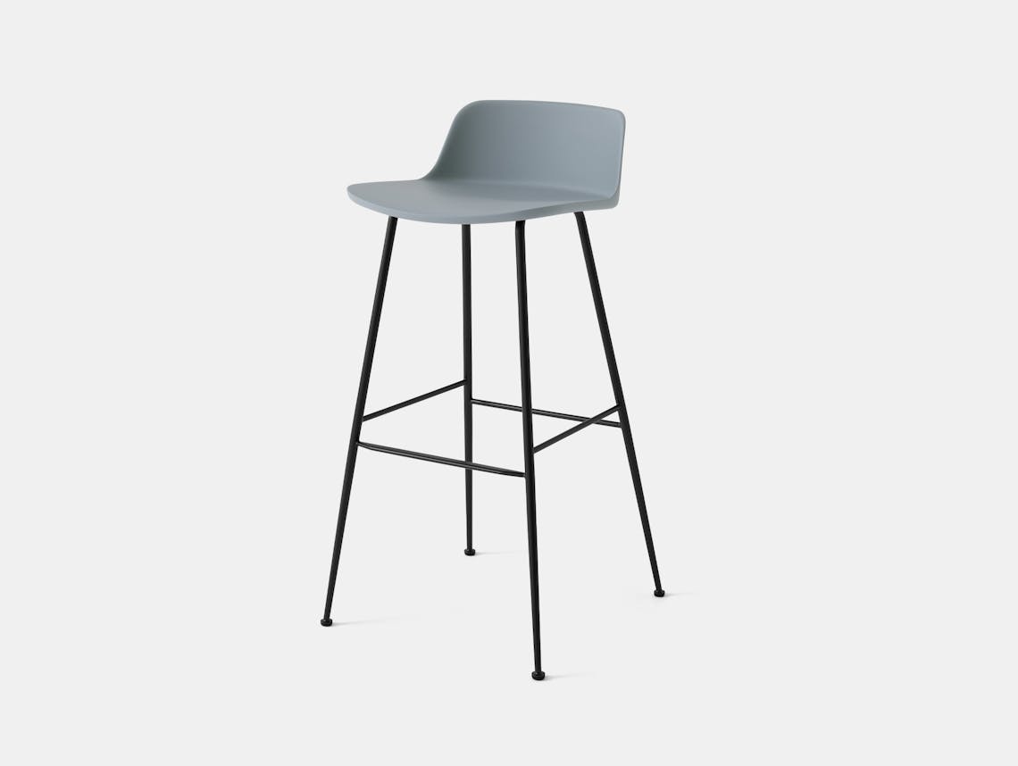 And tradition hee welling rely bar stool hw86 black base light blue