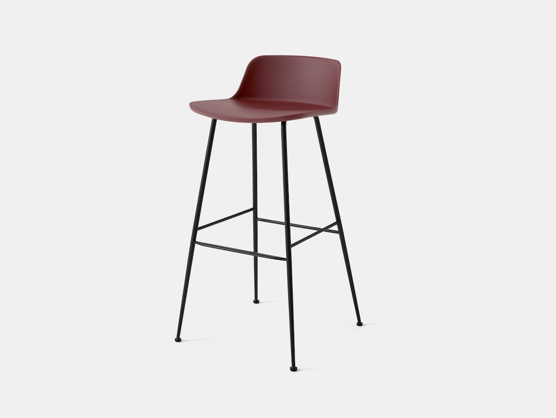 And tradition hee welling rely bar stool hw86 black base red brown