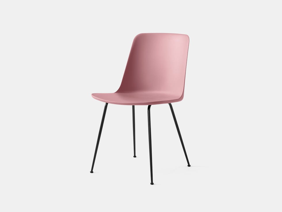 And tradition hee welling rely chair hw6 black base soft pink