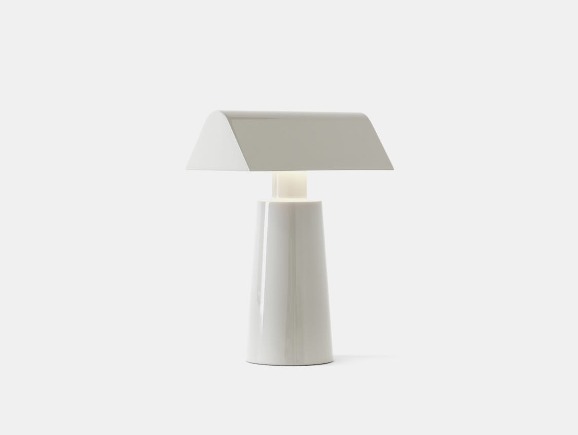 And tradition matteo fogale caret portable lamp mf1 silk grey