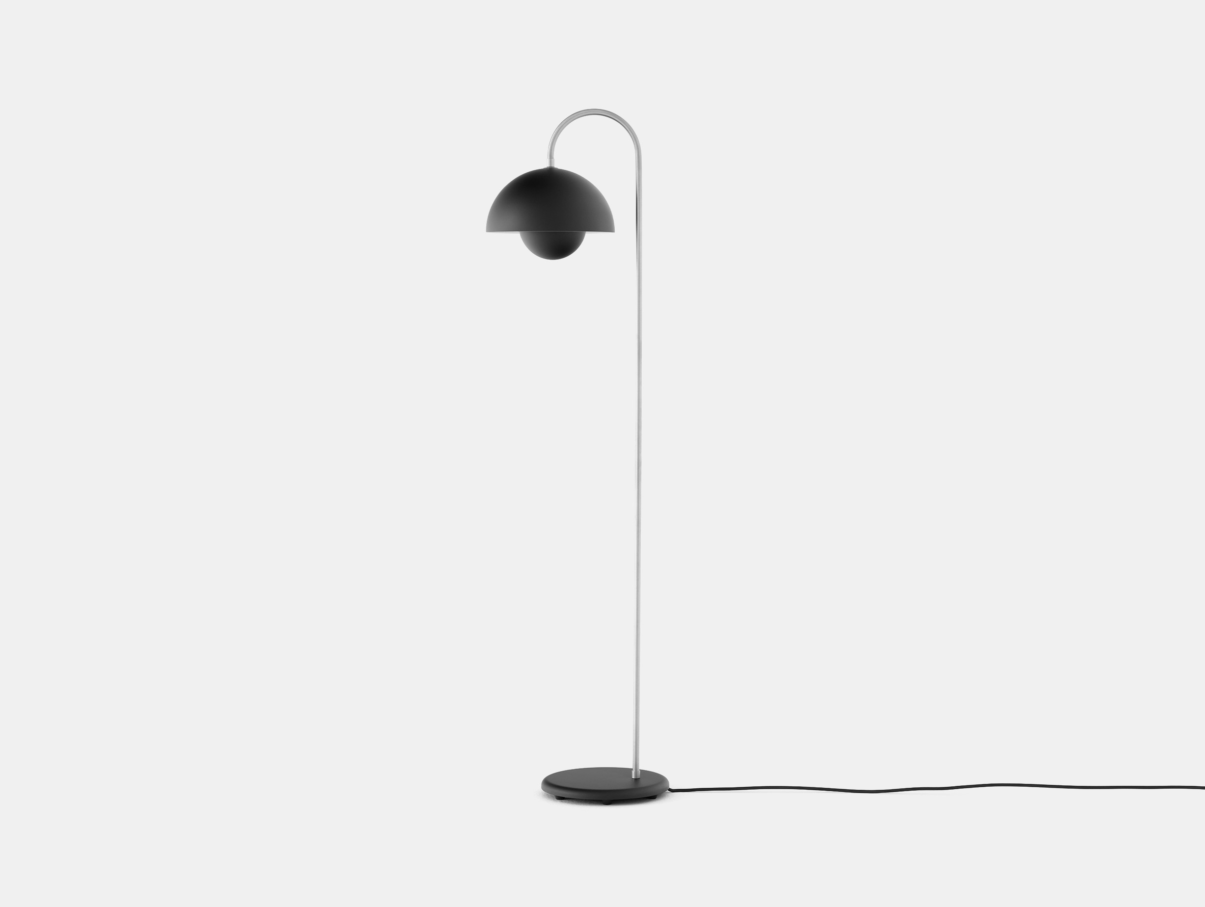 And tradition verner panton flowerpot floor lamp vp12 matt black