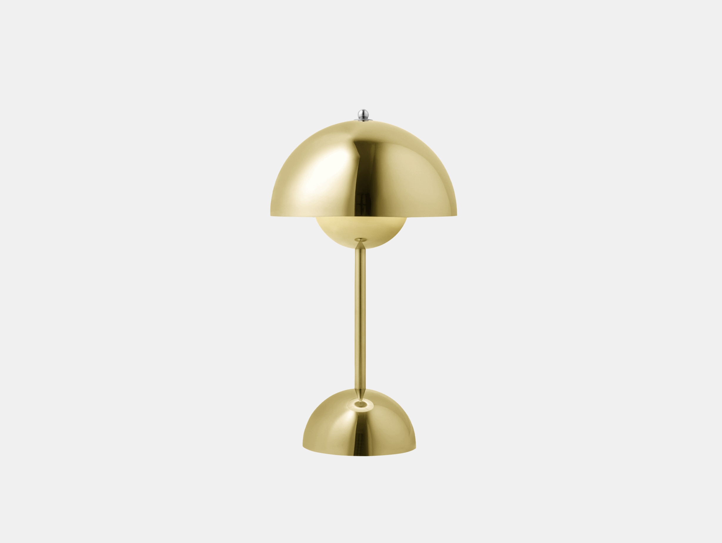 And tradition verner panton flowerpot portable light vp9 brass
