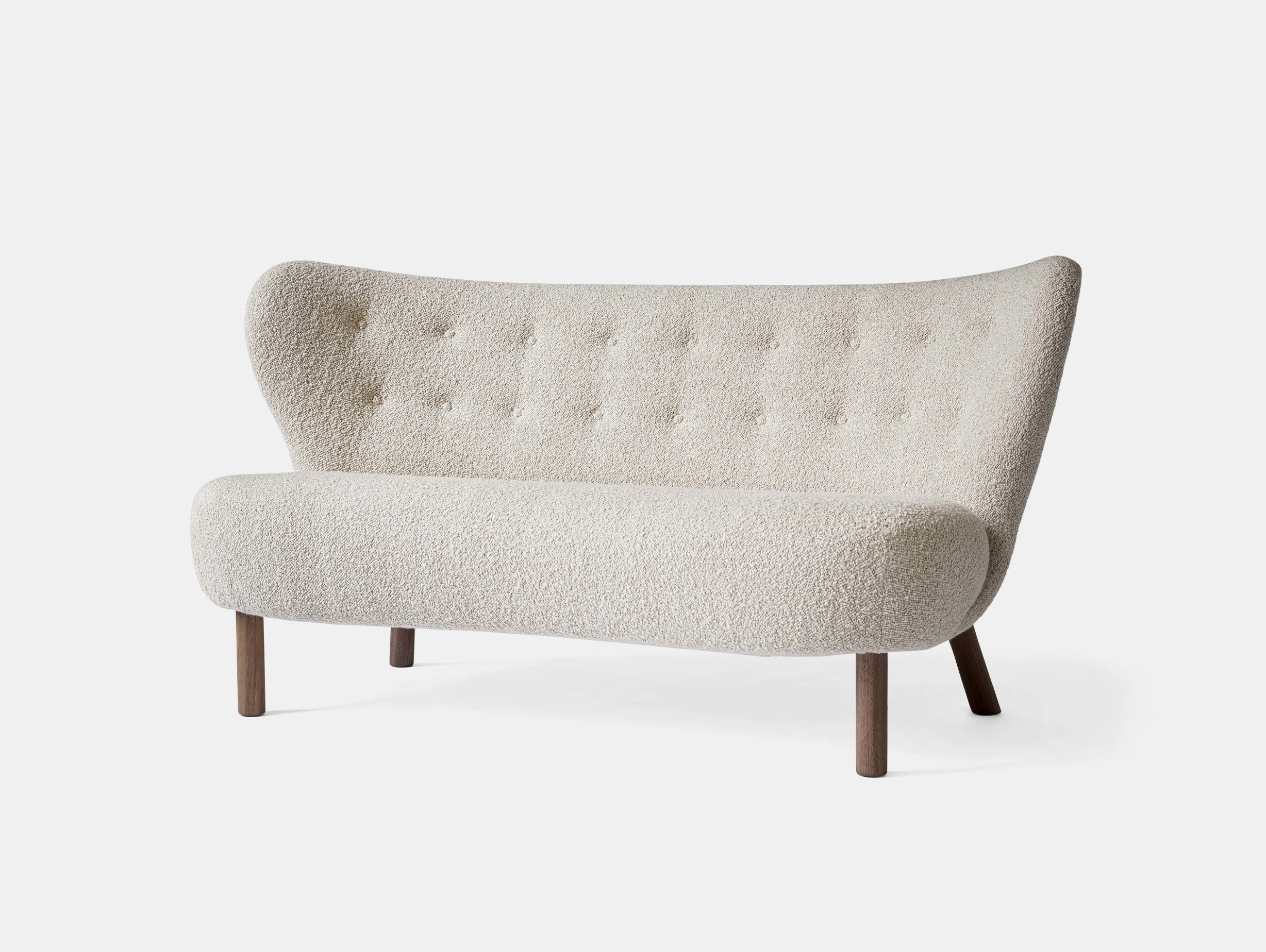 Andtradition viggo boesen little petra sofa walnut karakorum