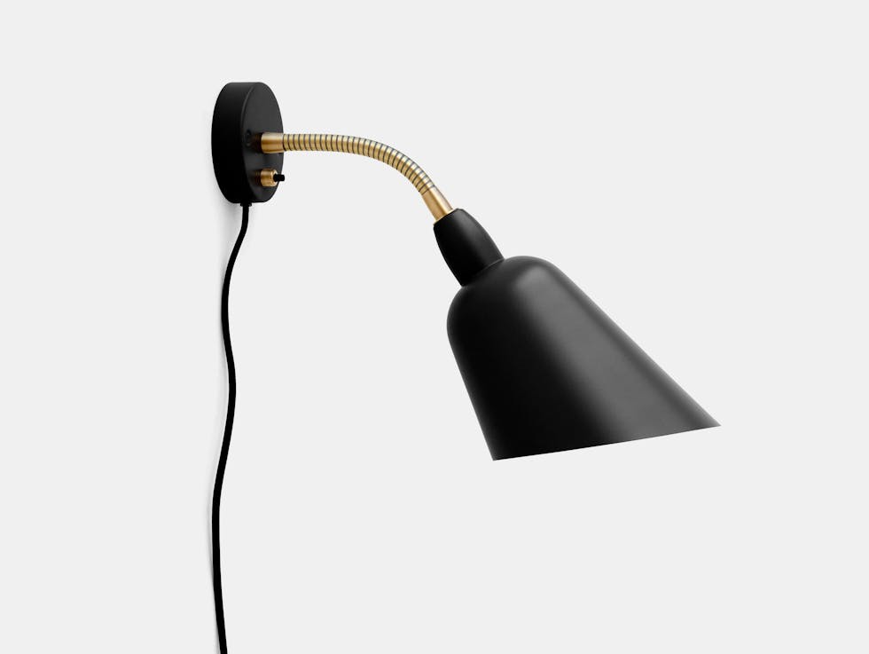 And Tradition Bellevue Wall Lamp Aj9 Black Arne Jacobsen