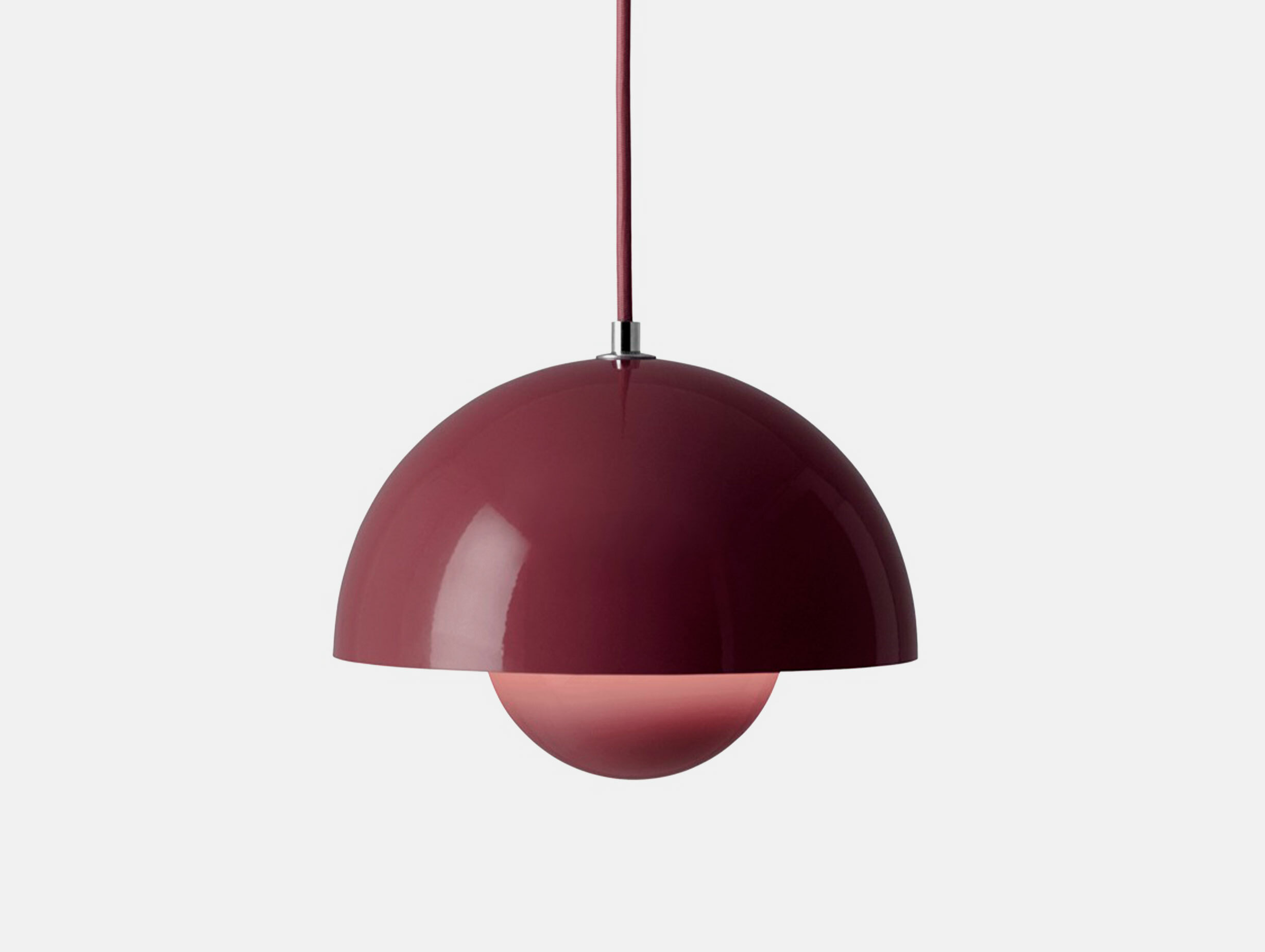 Andtradition flowerpot vp1 dark plum