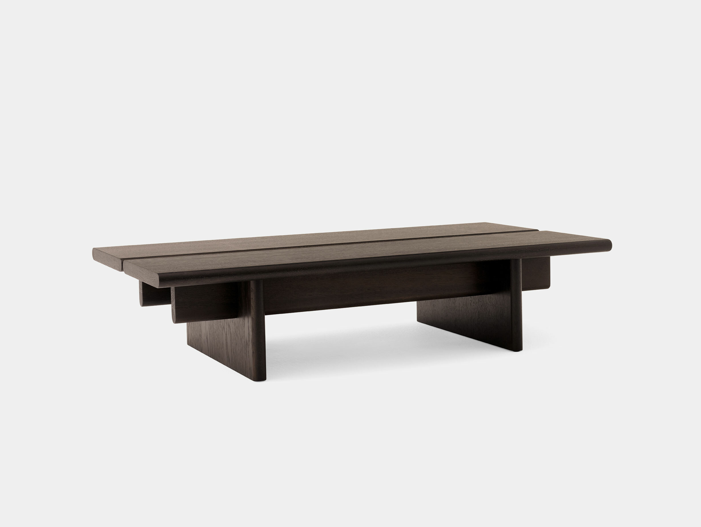 Andtradition oeostudio coffee table OS3 veneer dark stained oak