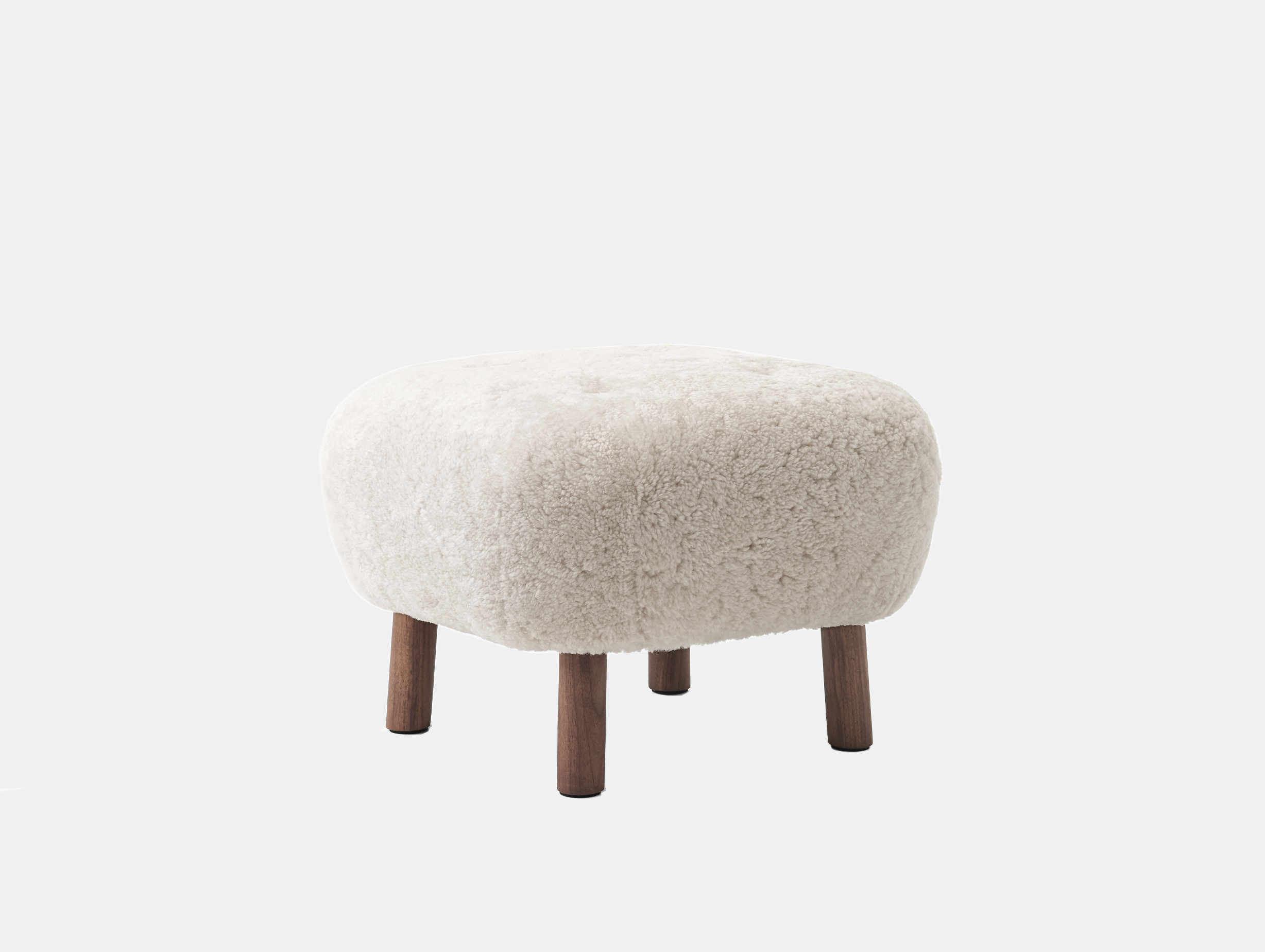 Andtradition pouf moonlight walnut