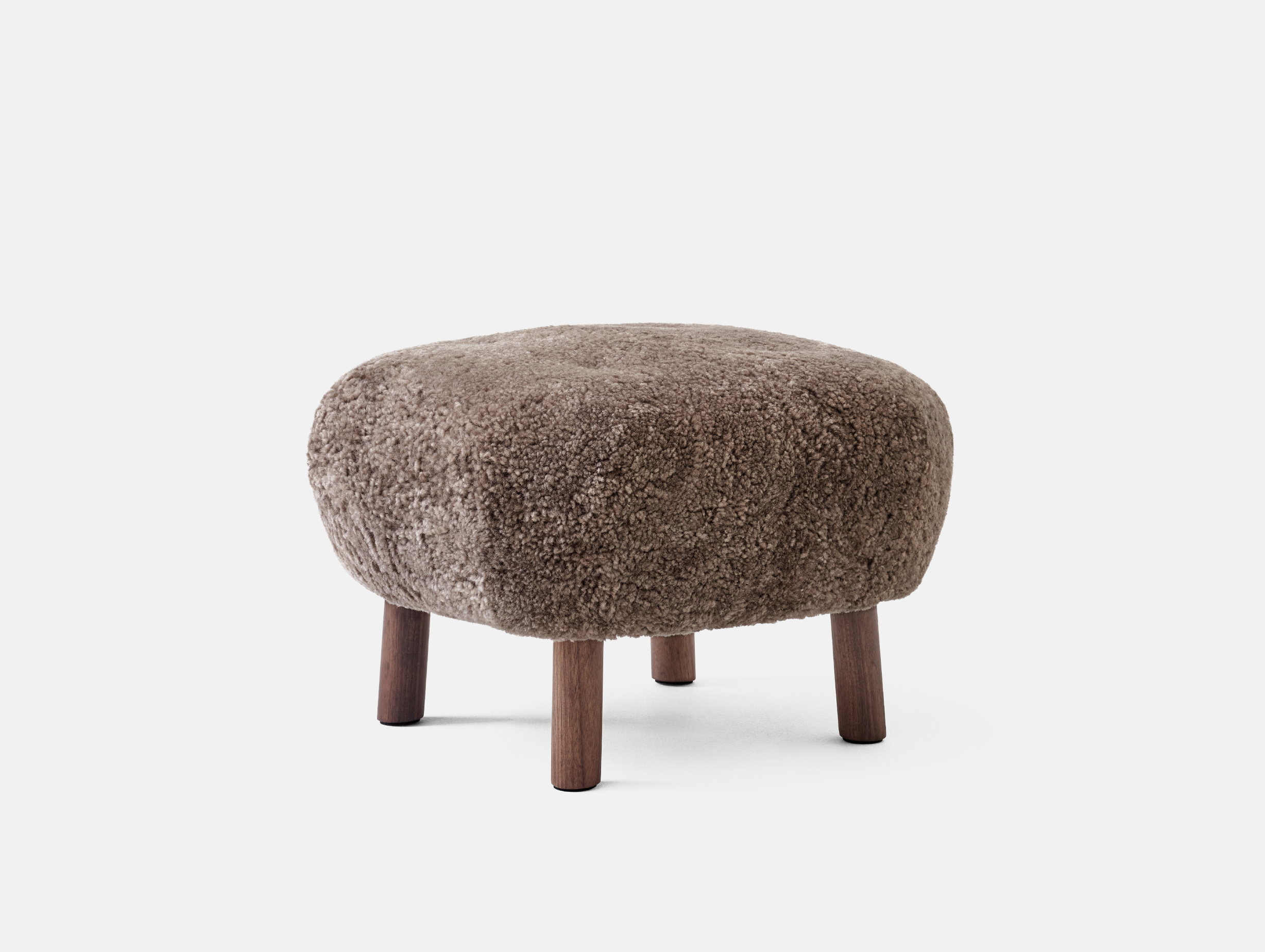 Andtradition pouf sahara walnut