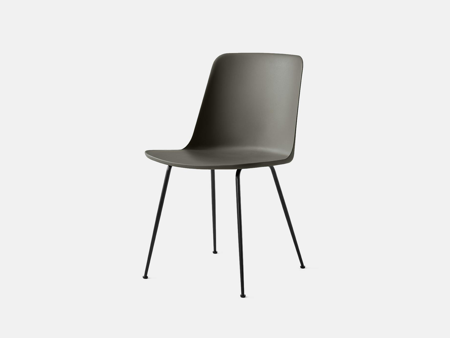 Andtradition rely chair four leg blk grey