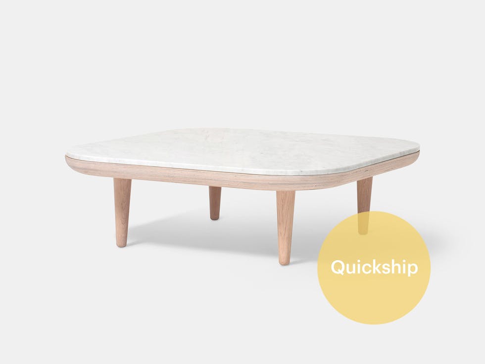 Quickship And Tradition Fly table oak white marble Space Copenhagen Quickship And Tradition Fly table oak white marble Space Copenhagen