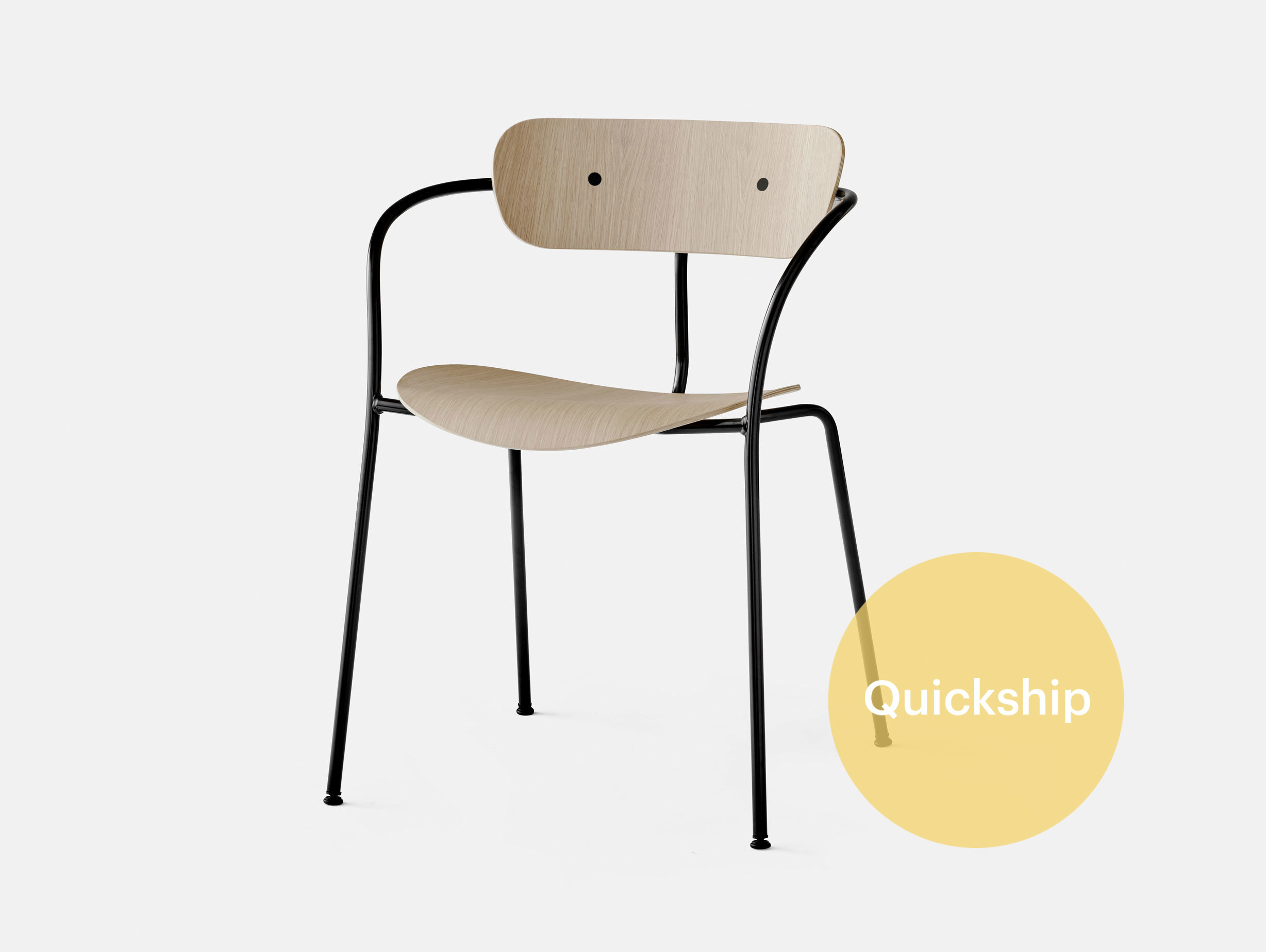 Quickship And Tradition Pavilion AV2 Armchair oak Anderssen Voll