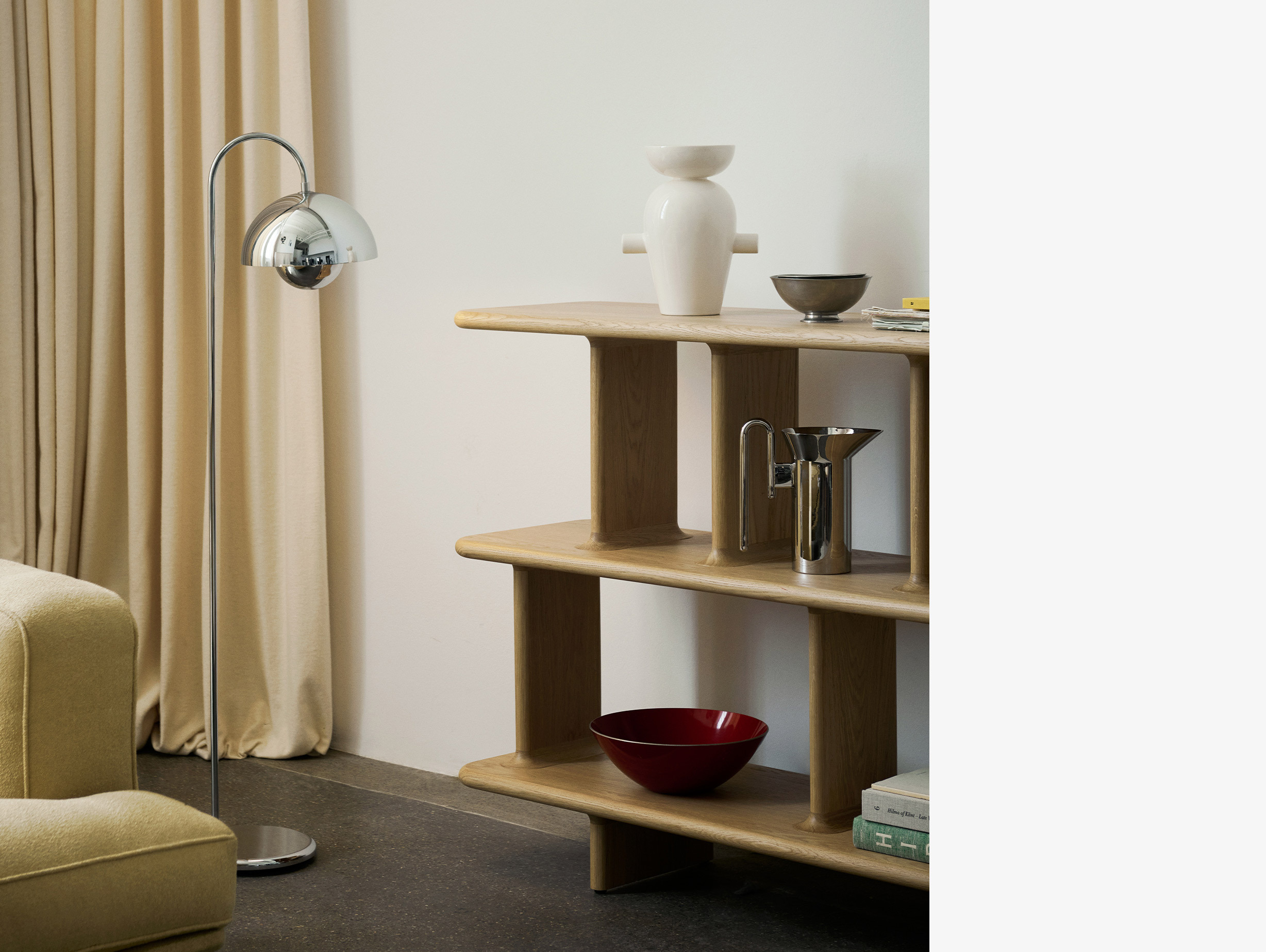 Quickship and tradition verner panton flowerpot floor lamp vp12 lifestyle3