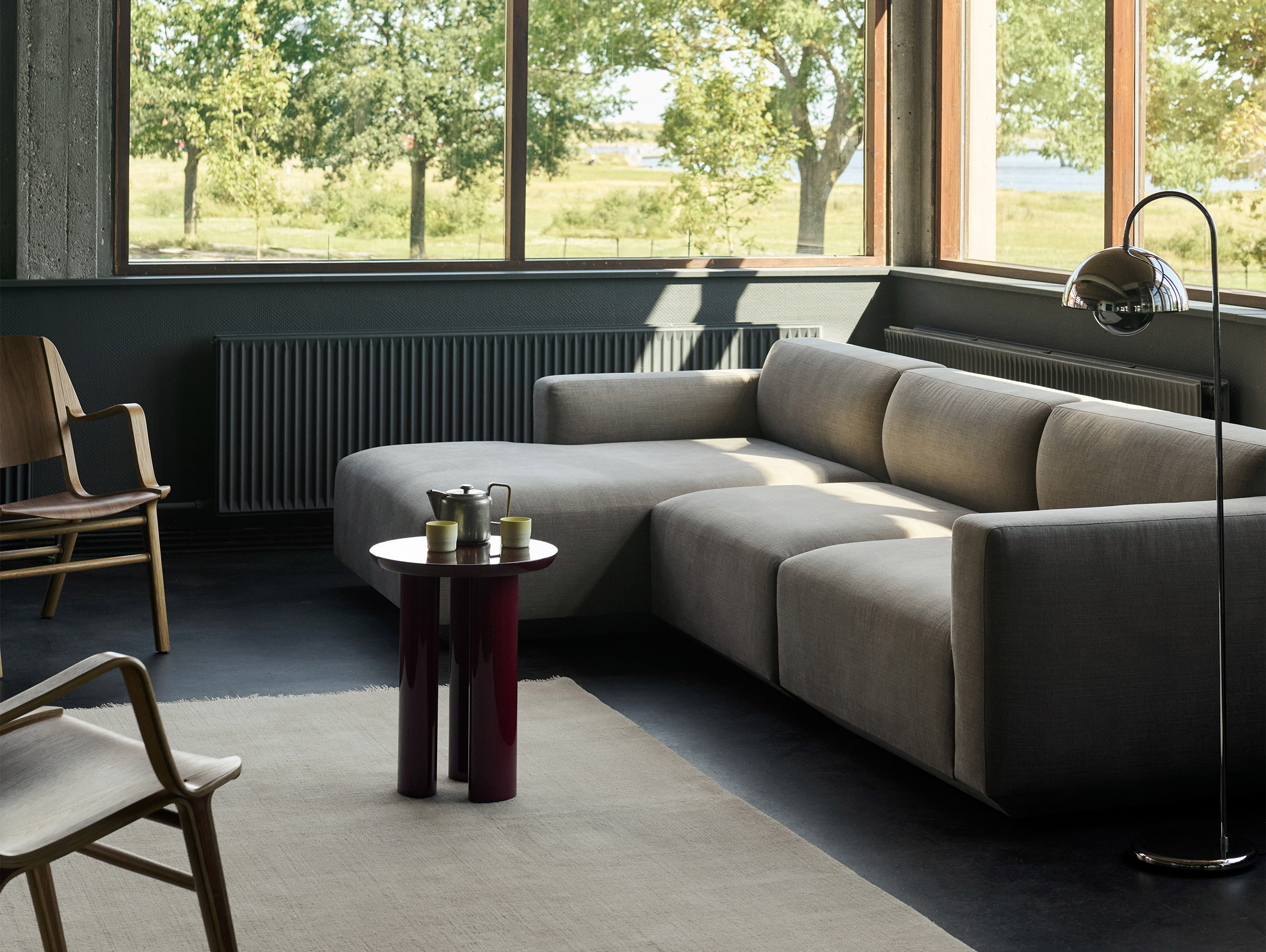 Quickship and tradition verner panton flowerpot floor lamp vp12 lifestyle6