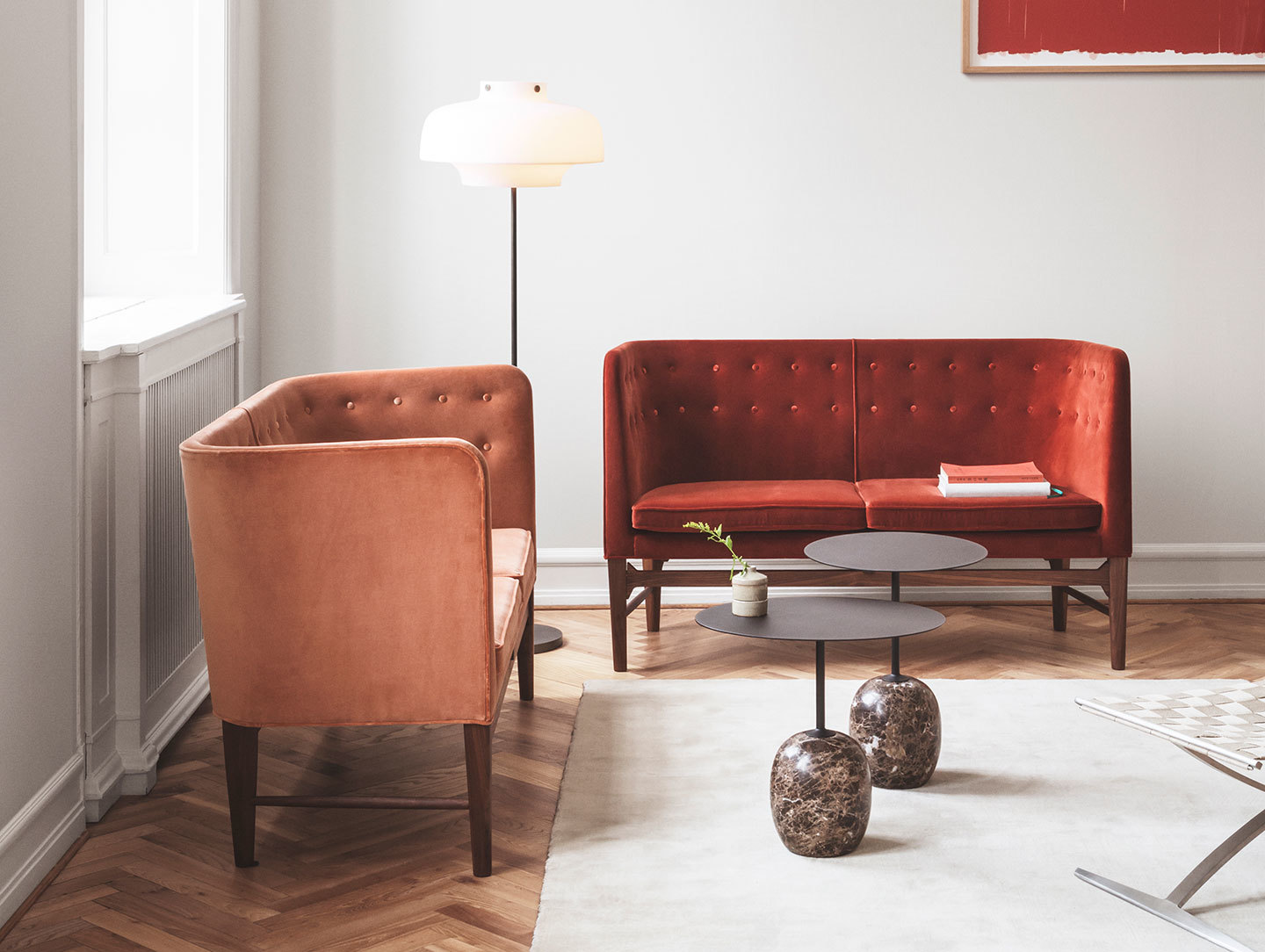 And Tradition Mayor 2 Seater Sofas Arne Jacobsen