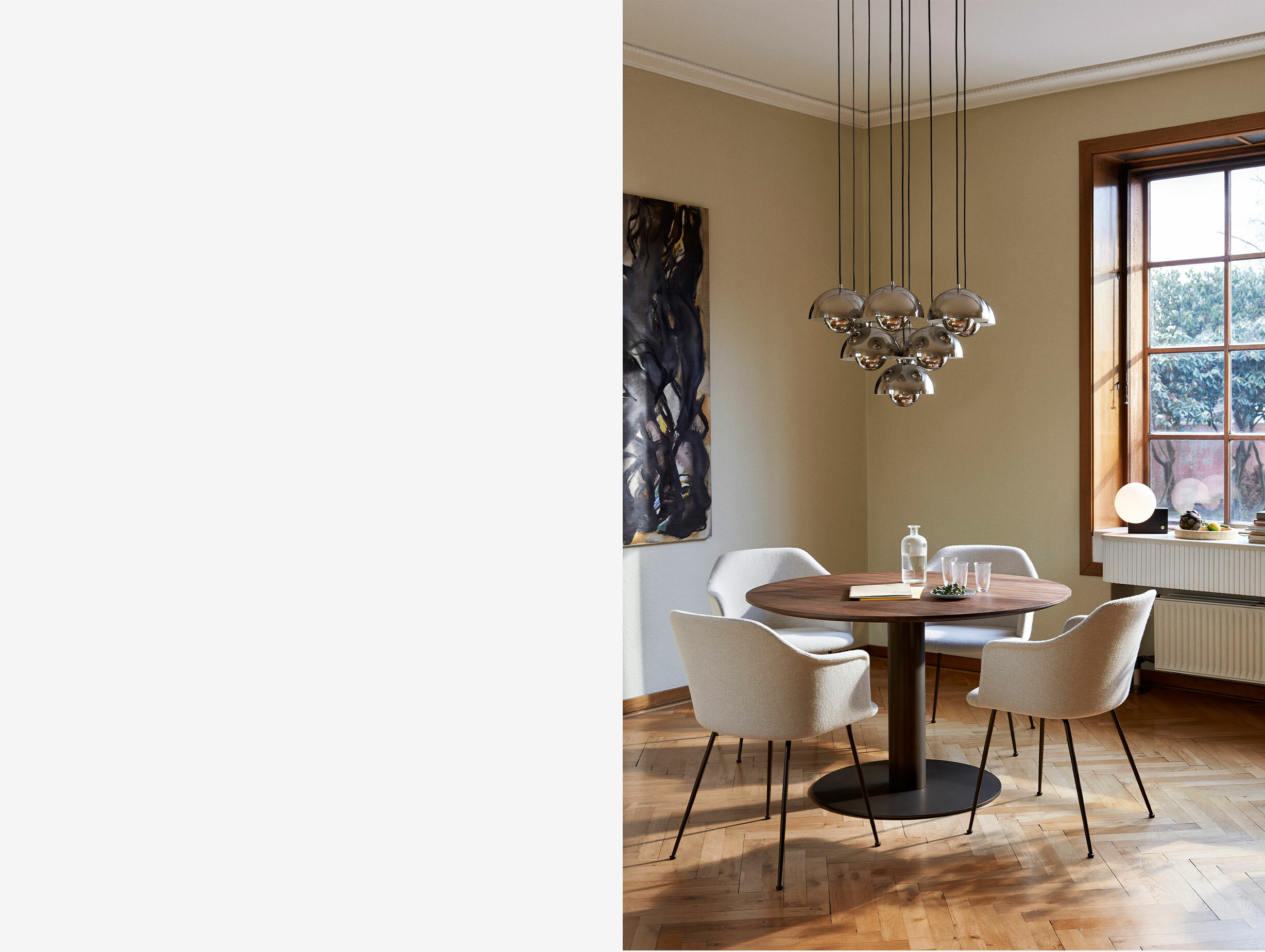 Andtradition flowerpot vp1 chrome ls