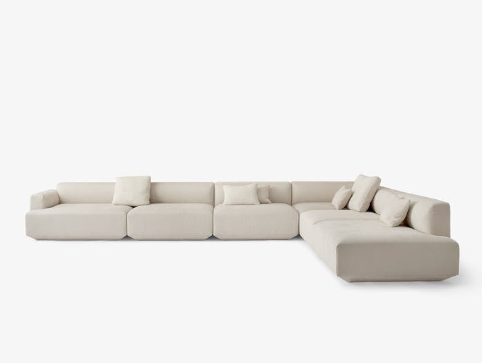And Tradition Develius corner sofa w pillows maple 202