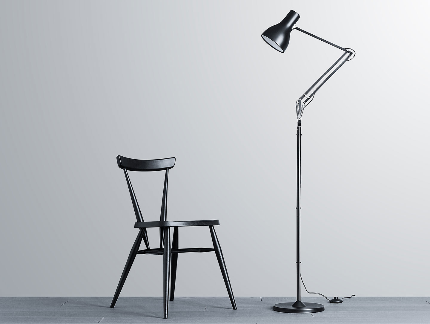 Anglepoise Type 75 Floor Lamp Black