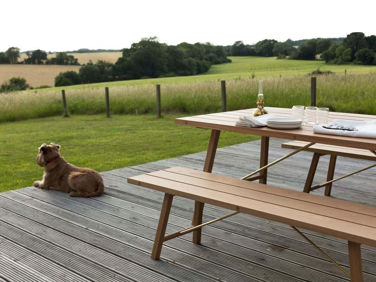 Another country outdoor table bench 2 oak