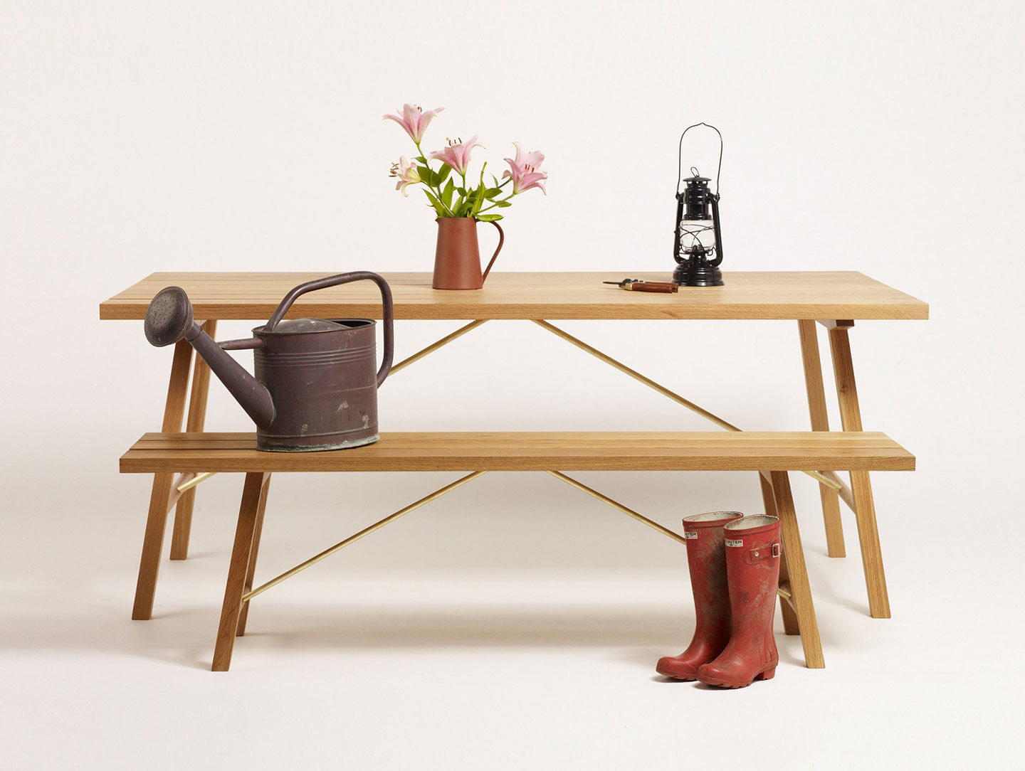 Another Country Outdoor Table Bench Two Studio