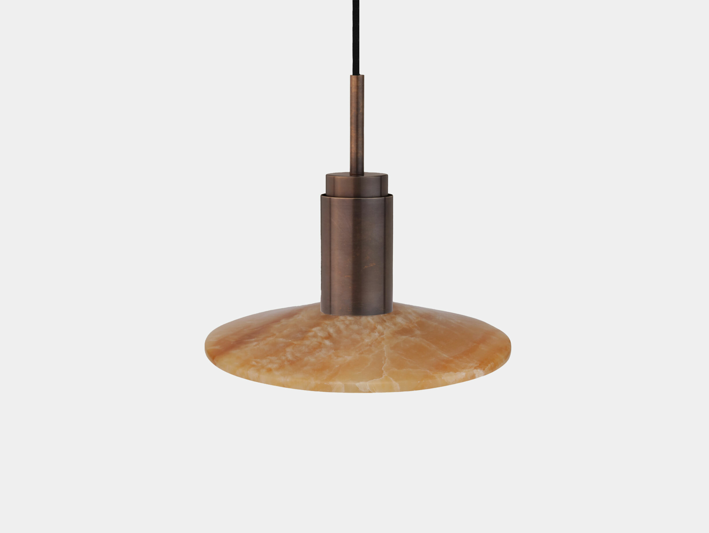 Anour donya onyx amber browned brass