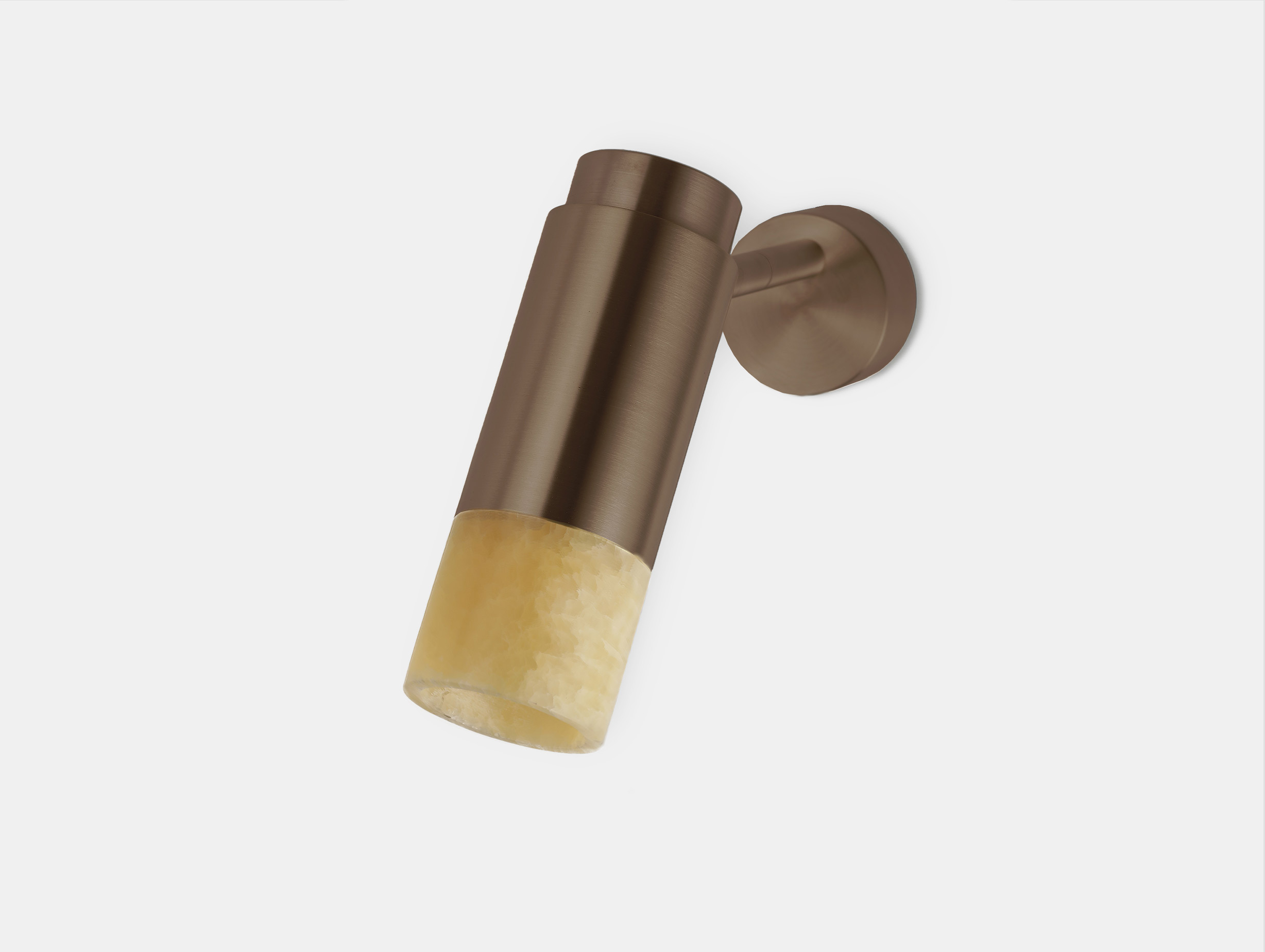 Anour donya pivot wall ceiling light browned brass amber