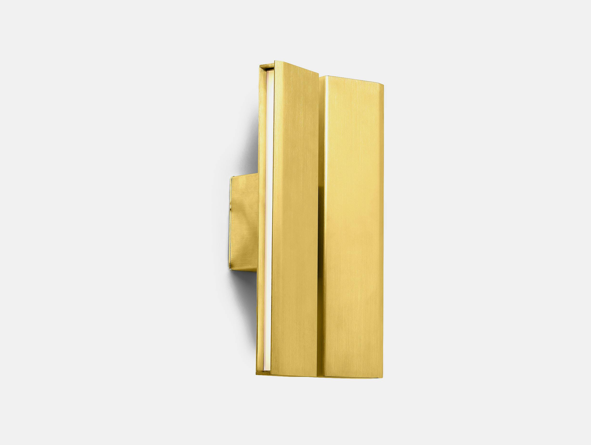 Anour oeo studio papilio wall light brushed brass