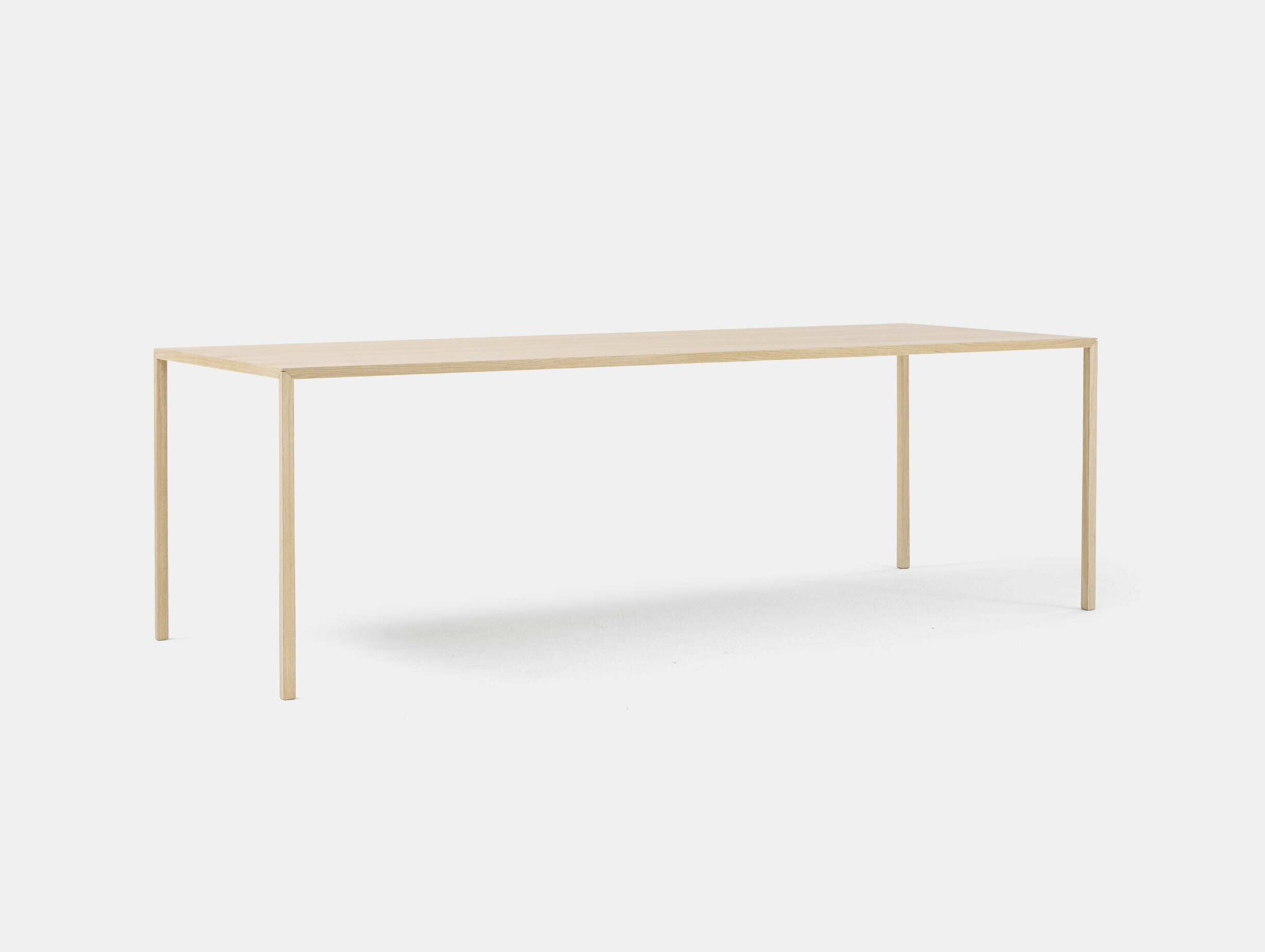 Arco bertjan pot slim table oak angle