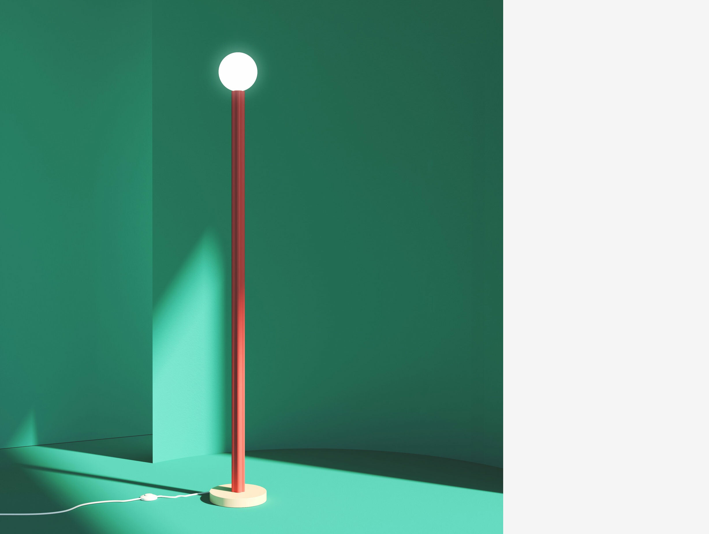 Areti profiles floor light globe story 1