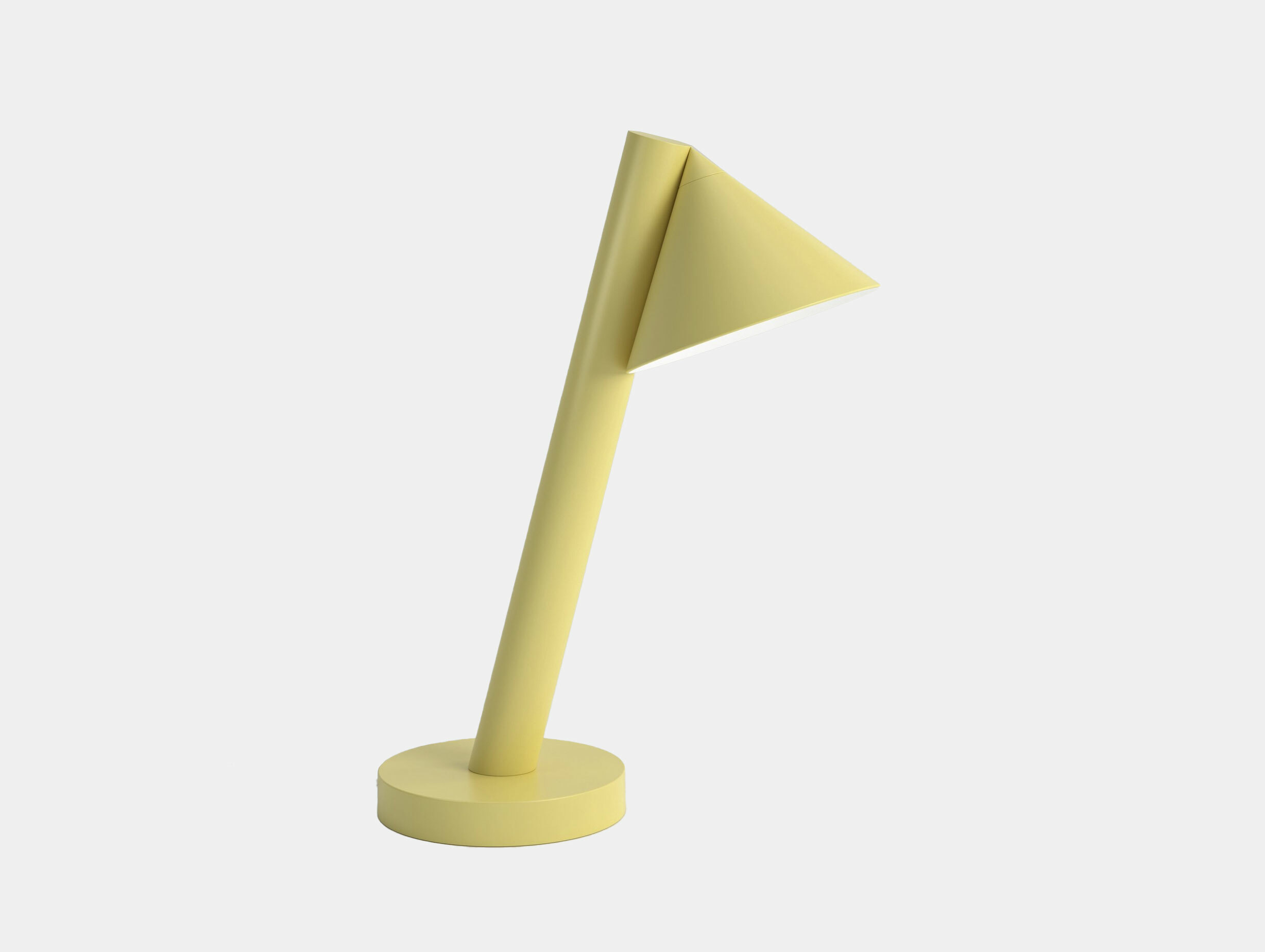 Areti tube globes cones desk lamp light yellow